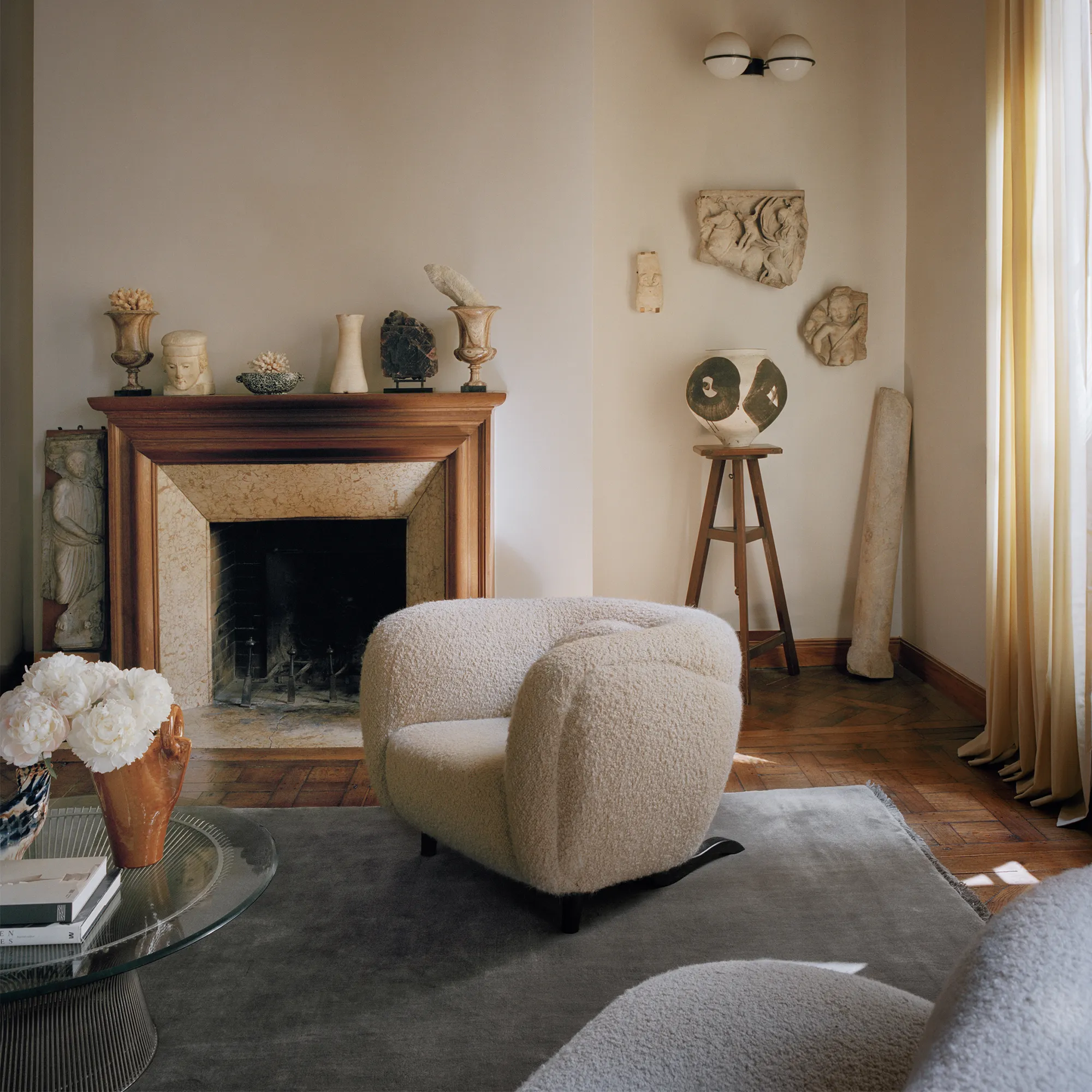 Mohair Taupe ullmatta - 2