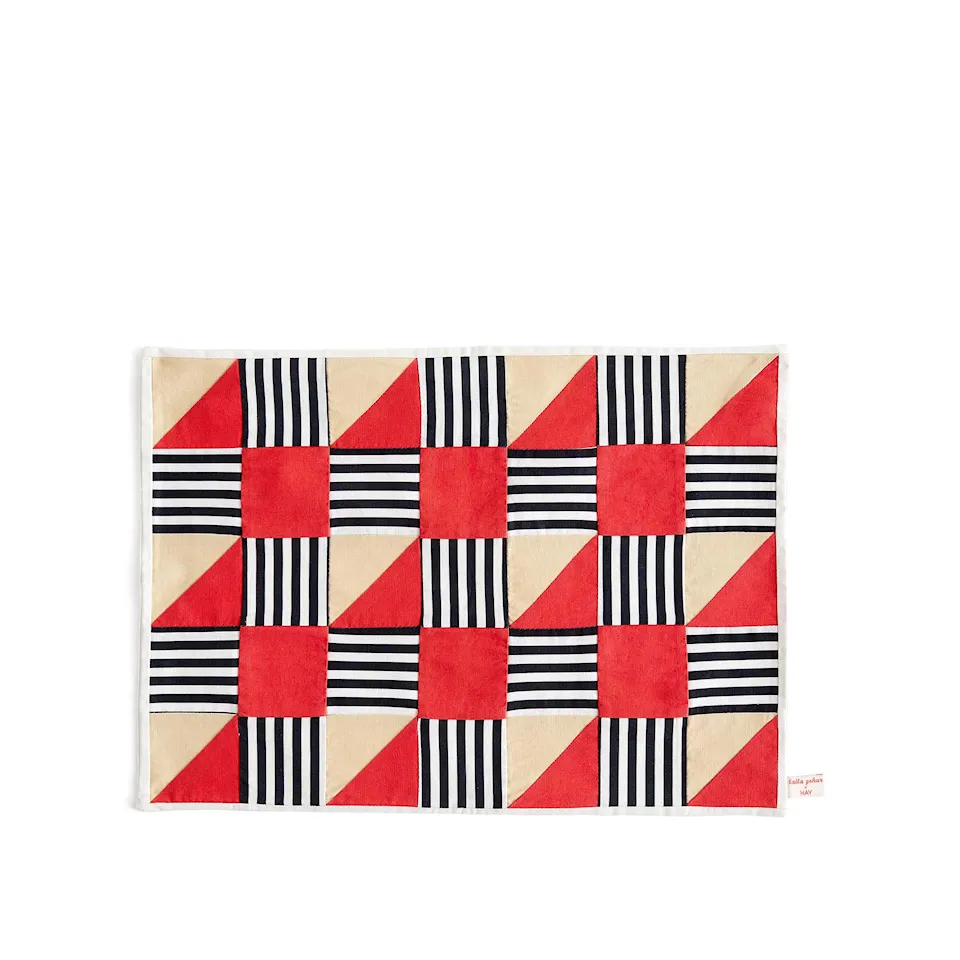 Sobremesa Place Mat Stripe / red