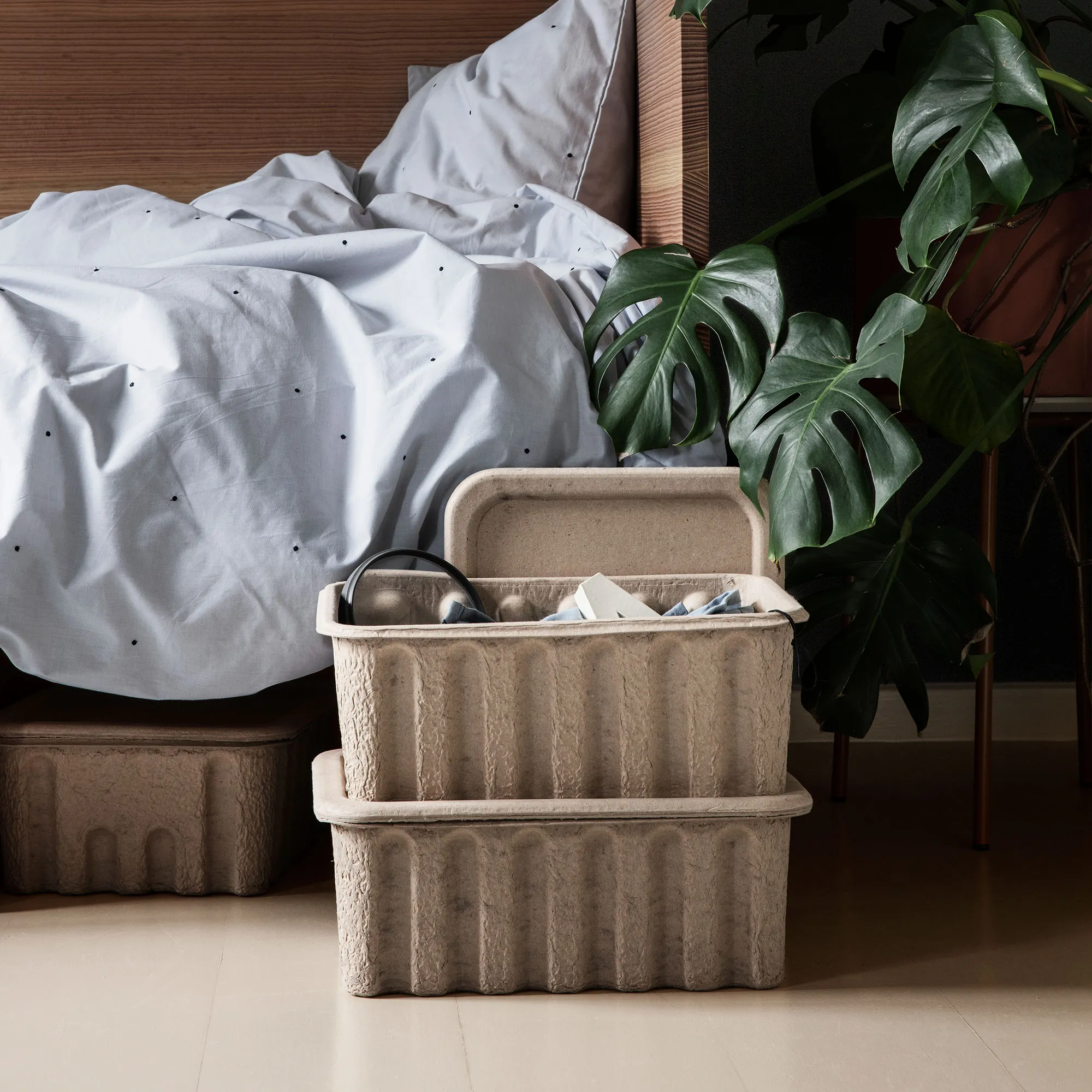 Paper Pulp Box förvaringslådor 2-pack