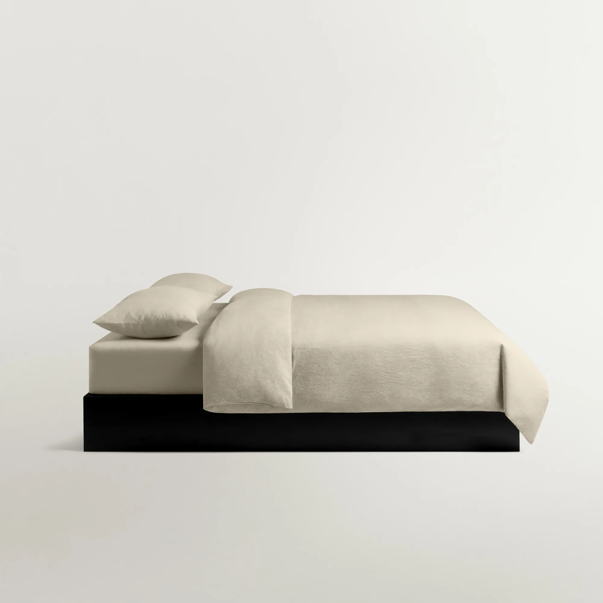 Linen Blend Pale Sand påslakan - 7