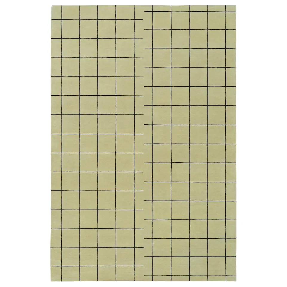 Grid Pistachio/Black ullmatta