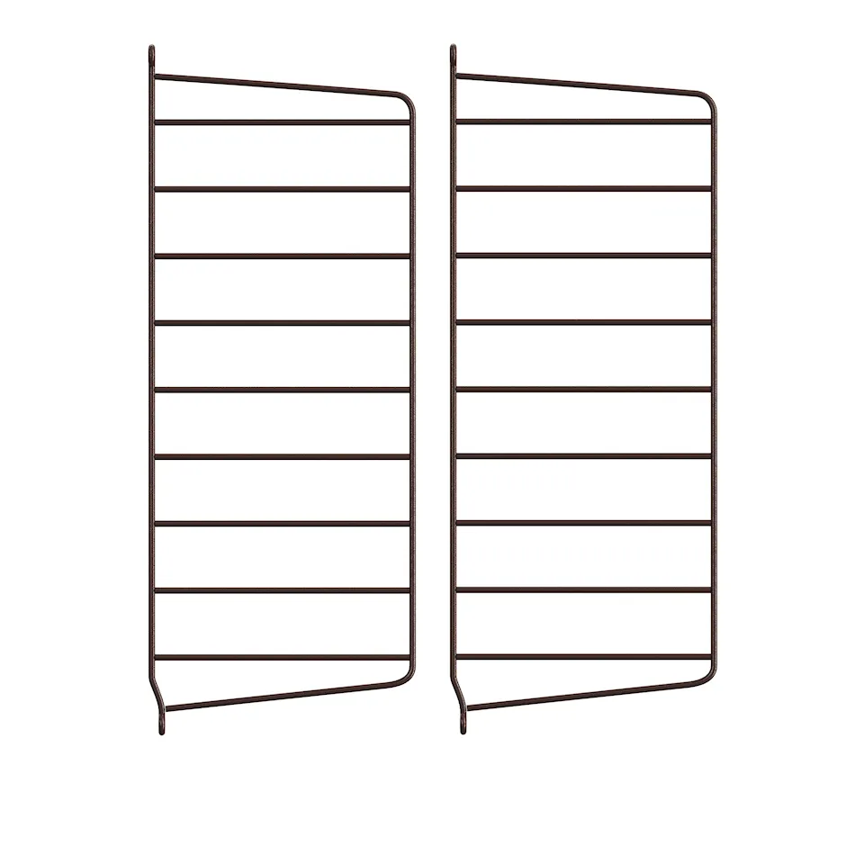 Väggavel 50 x 20 cm 2-pack mörkbrun