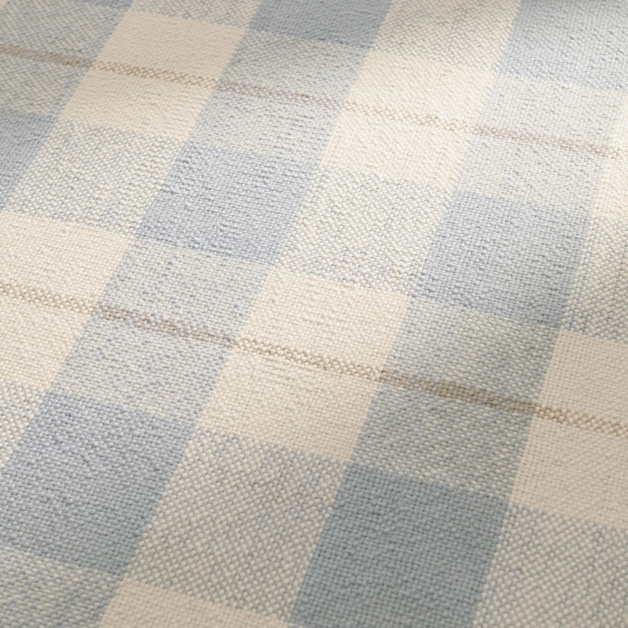 Plaid Blue/Cream ullmatta - 5