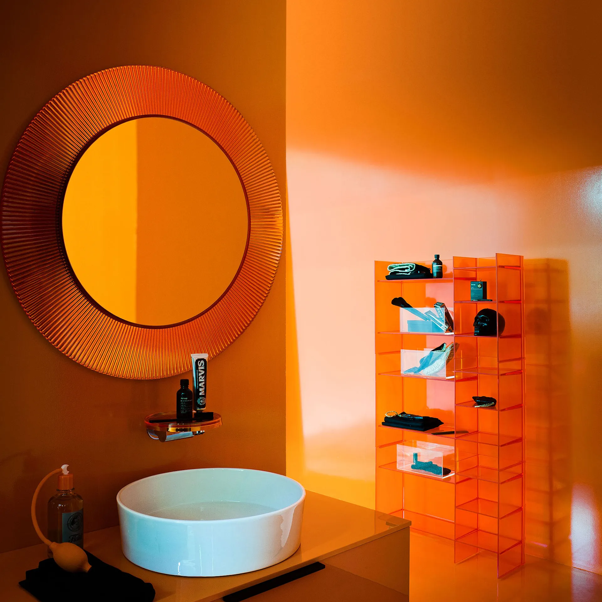 All Saints Mirror With Lighting - Kartell - NO GA