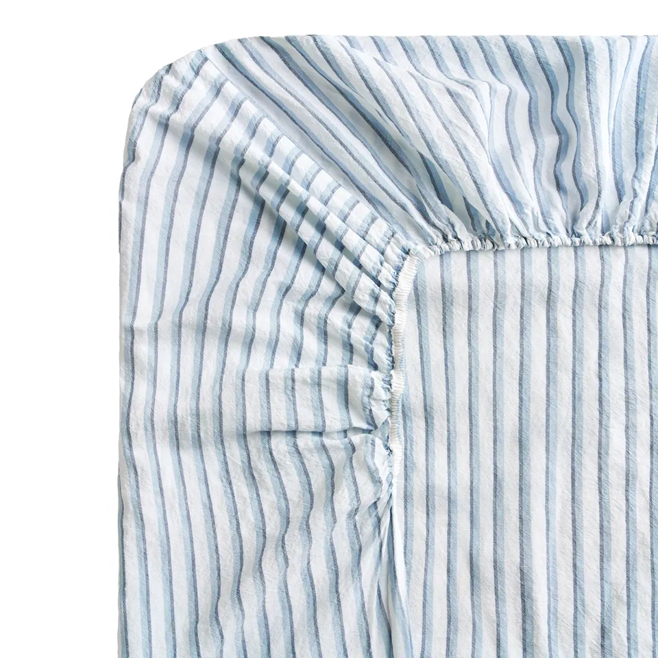 Linen Blend Stripes dra-på-lakan