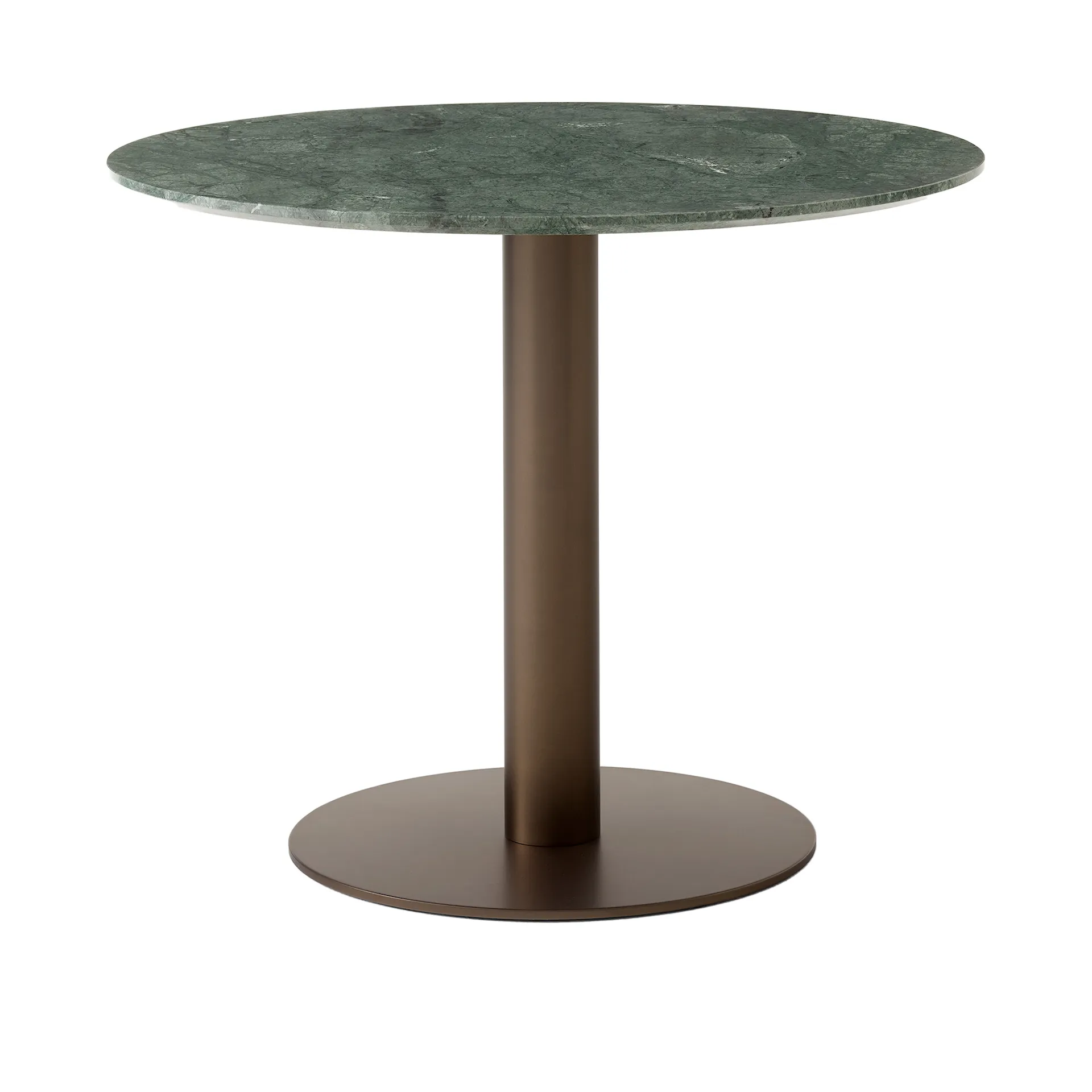 In Between Table SK11 Ø90 cm Marble Verde Guatemala Top - &Tradition - Sami Kallio - NO GA