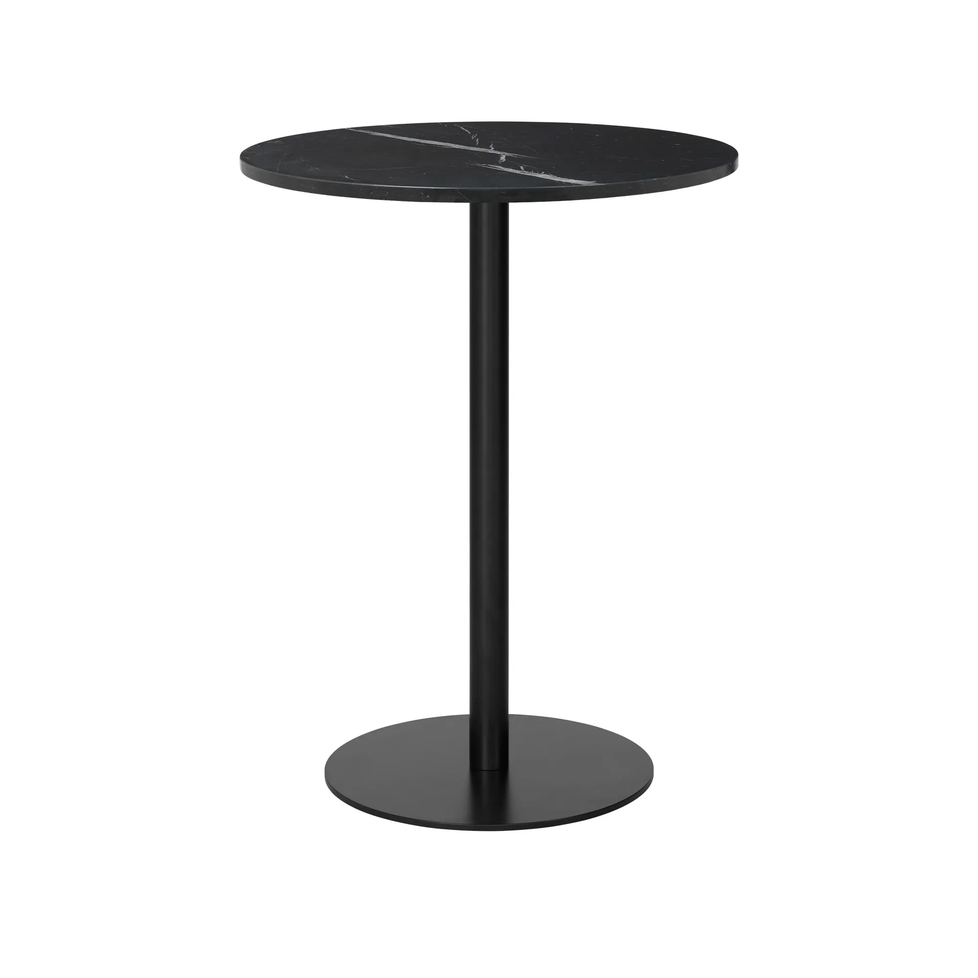 GUBI 1.0 barbord Ø80 cm svart - 1