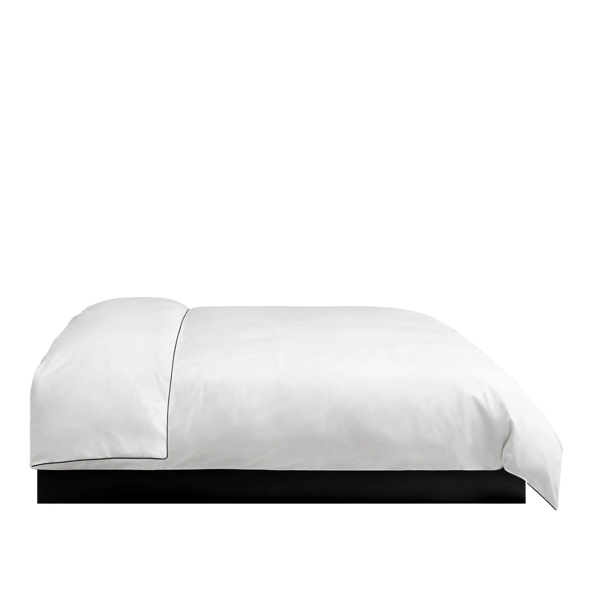 Percale Crisp White/Black påslakan - 1