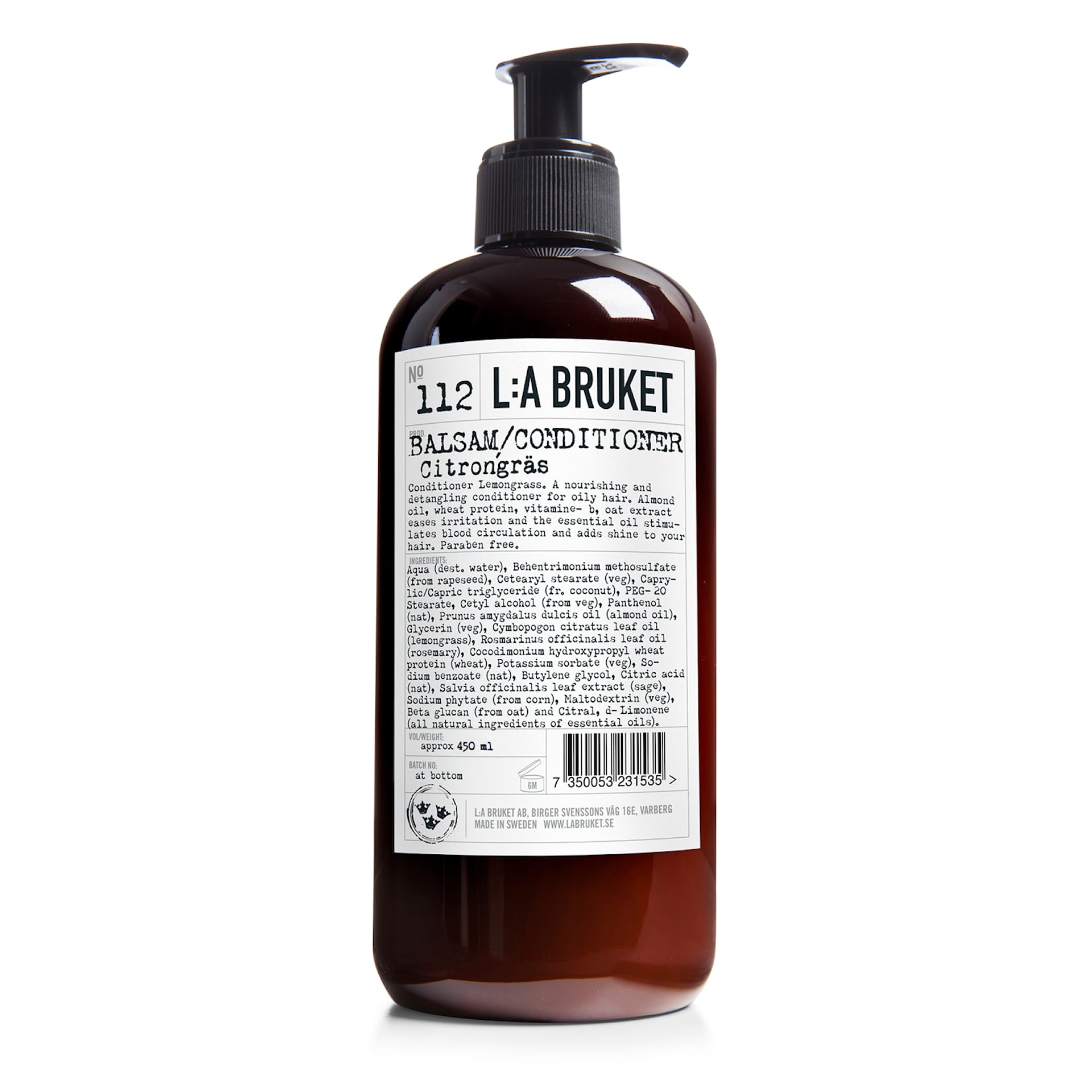 Balsam 450 ml Citrongräs - L:a Bruket - NO GA