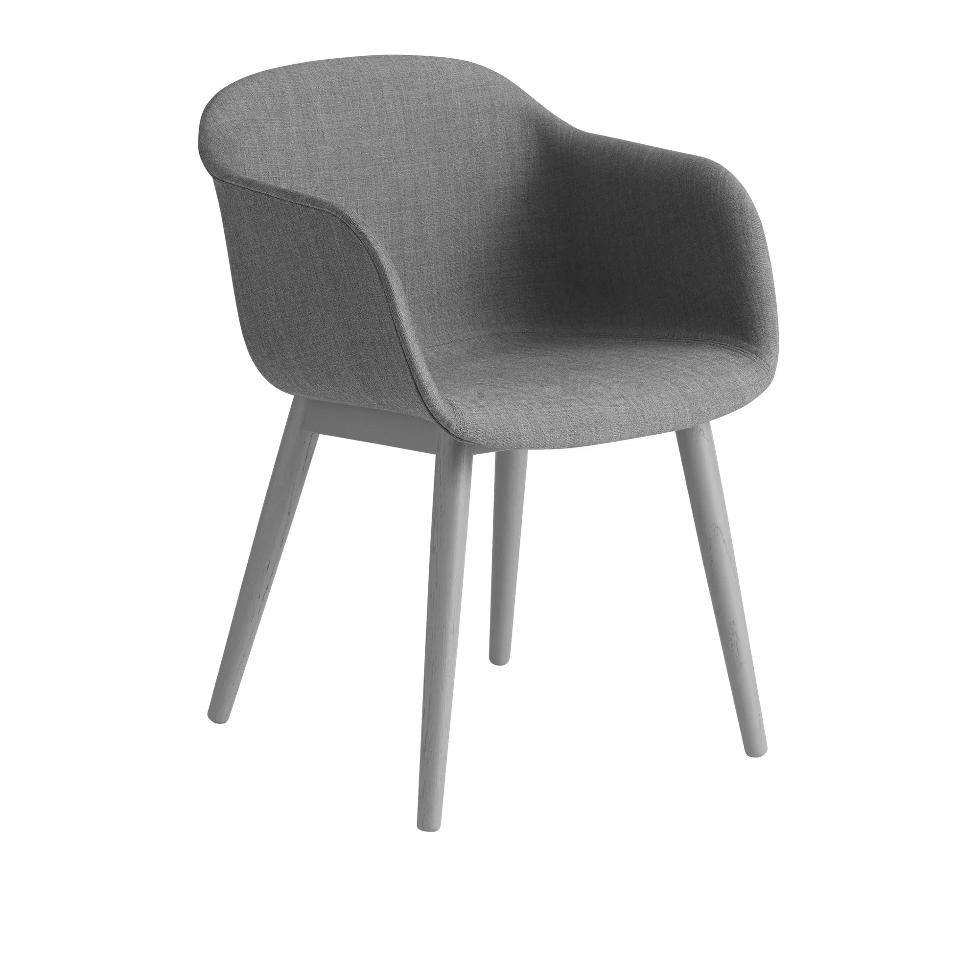 Fiber Armchair - Wood Base - 1