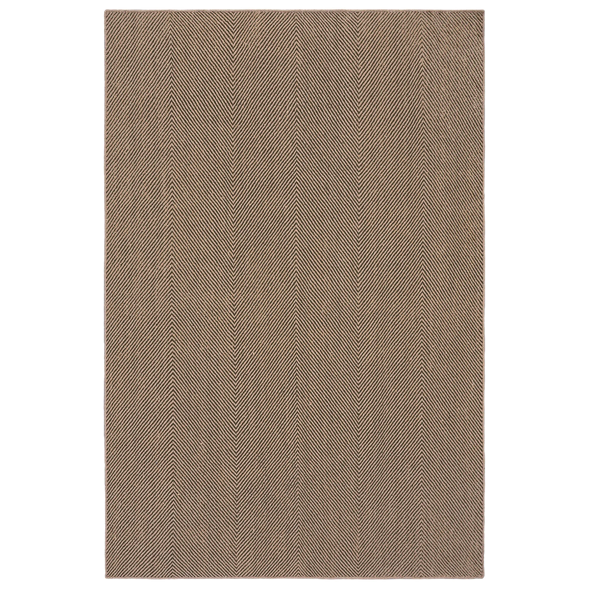 Jute Herringbone Natural/Brown jutematta - 1
