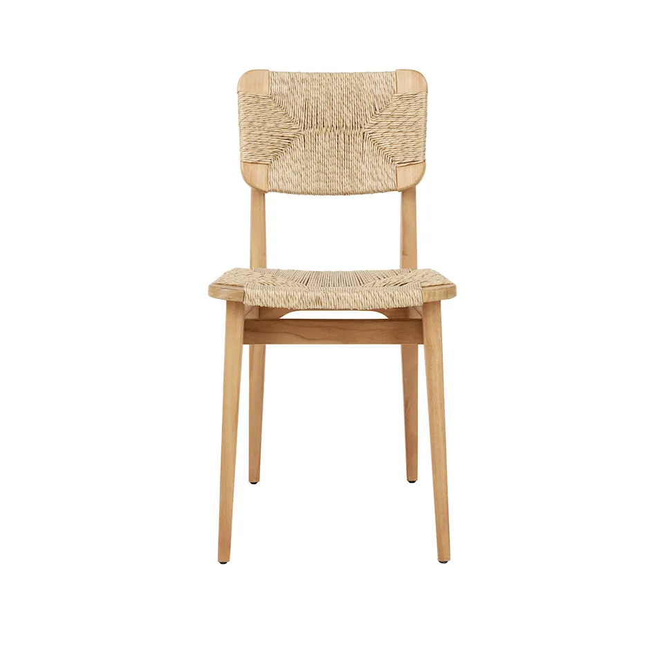 C-Chair Dining Chair, Outdoor, Base Finish Natural teak