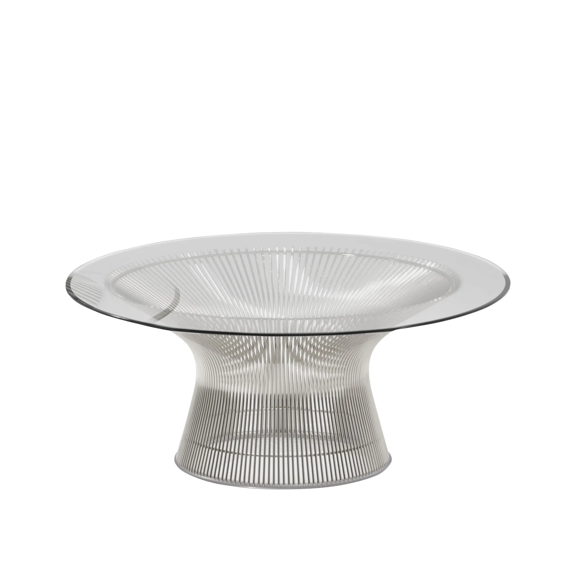 Platner soffbord Ø 92 cm Polerad Nickel - 1