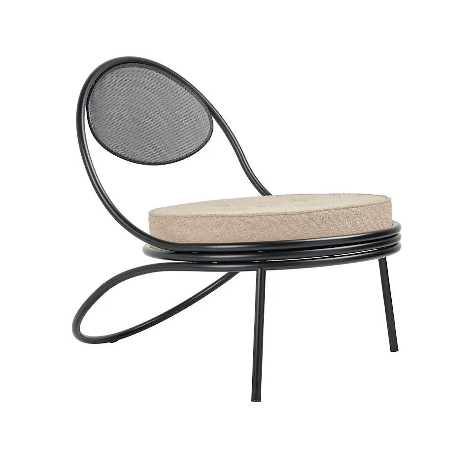 Copacabana utomhusfåtölj Black Semi Matt