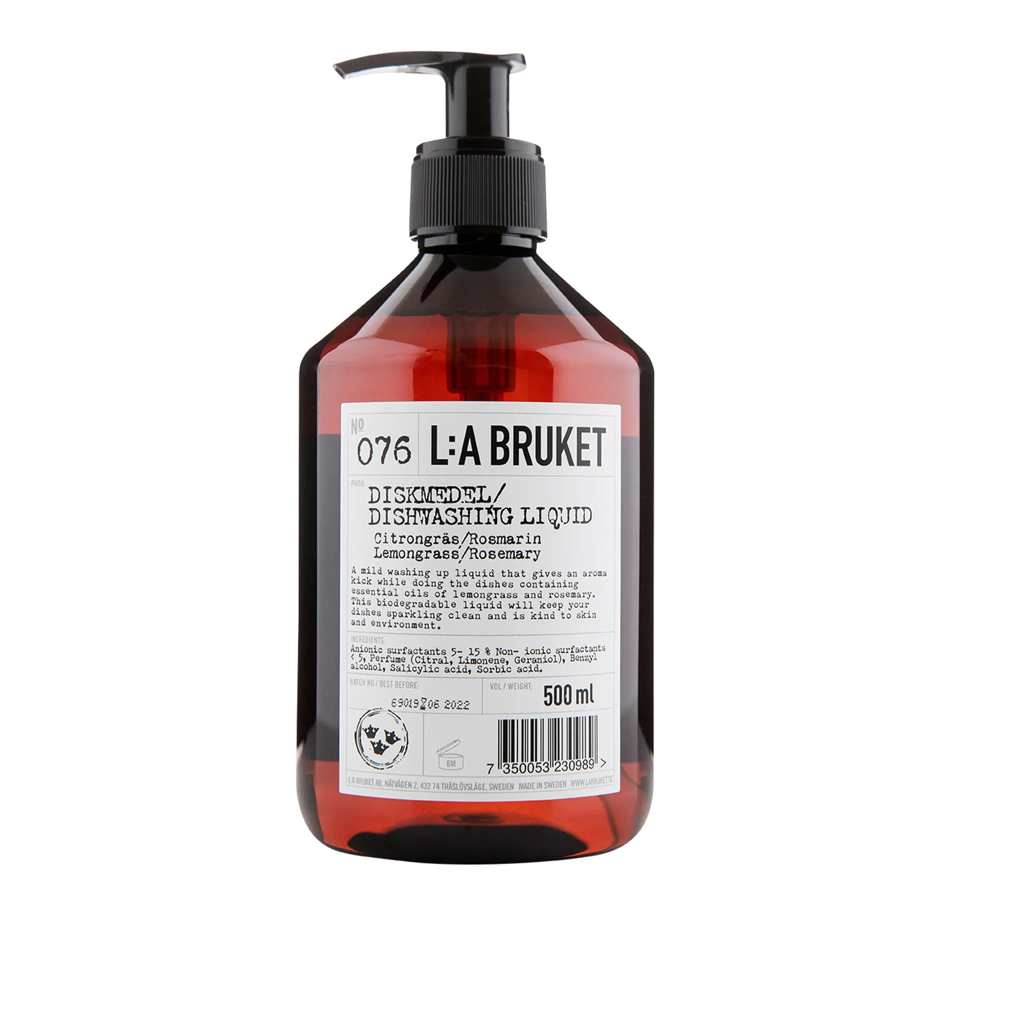 076 Lemongrass diskmedel 500 ml - 1
