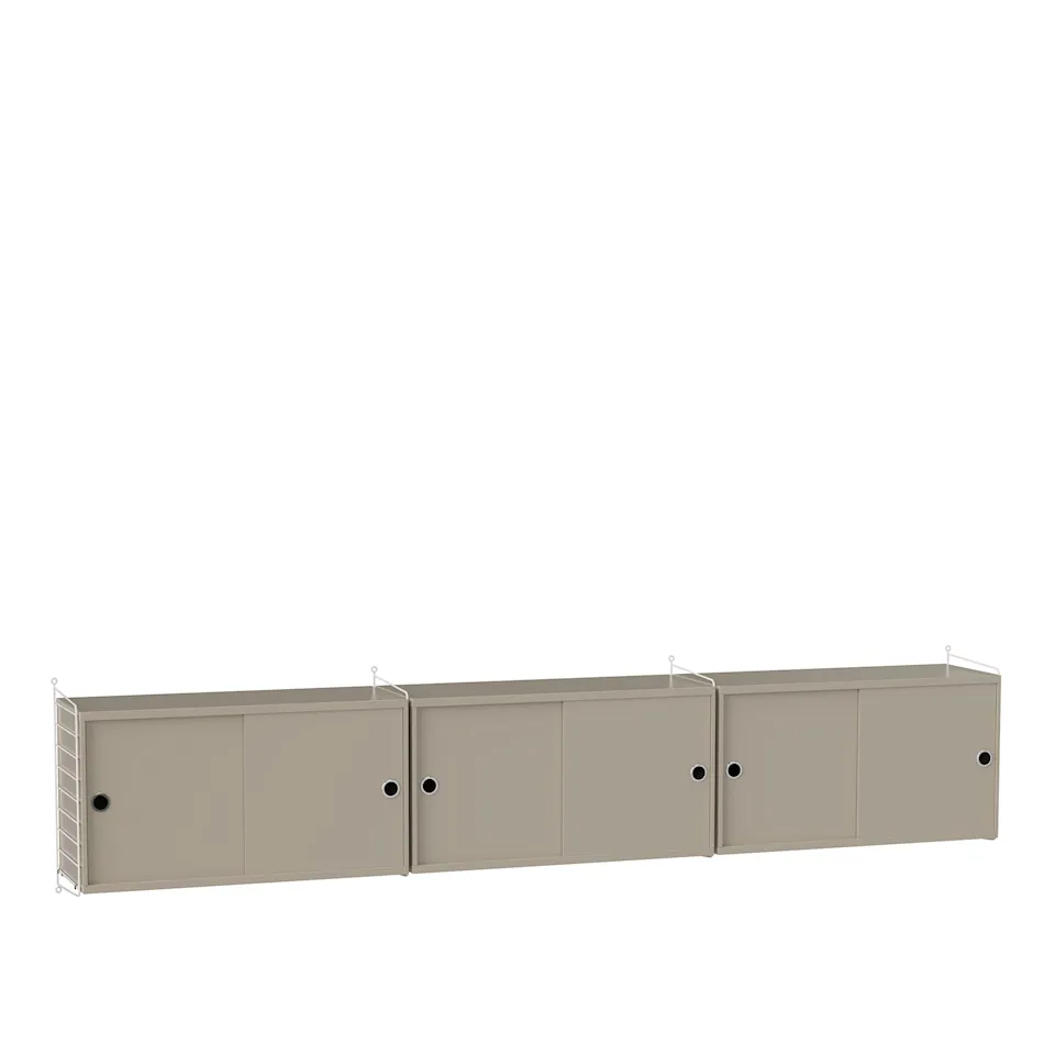 Vardagsrum hyllsystem D beige/vit