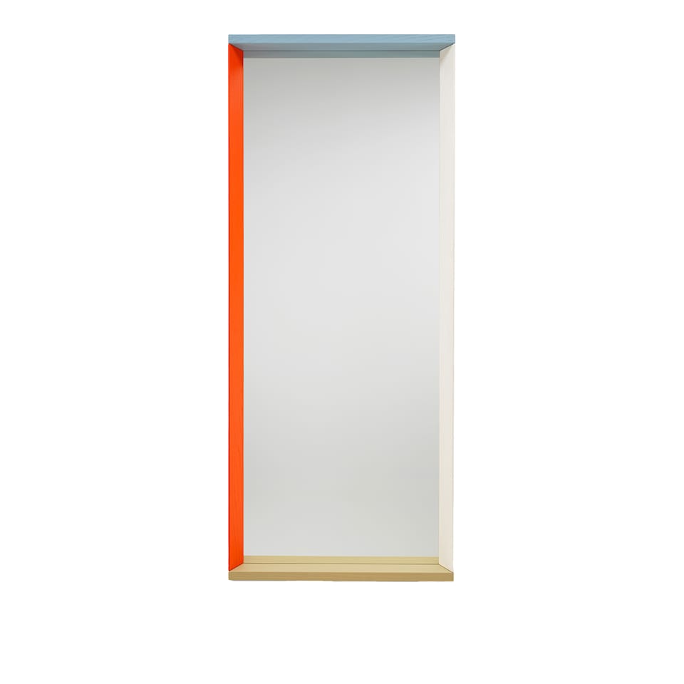 Colour Frame Mirror, Large, Blue/Orange