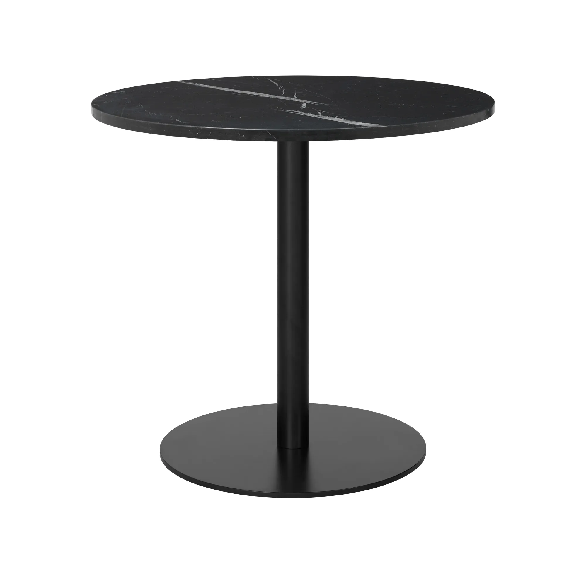 GUBI 1.0 matbord Ø80 cm svart - 1