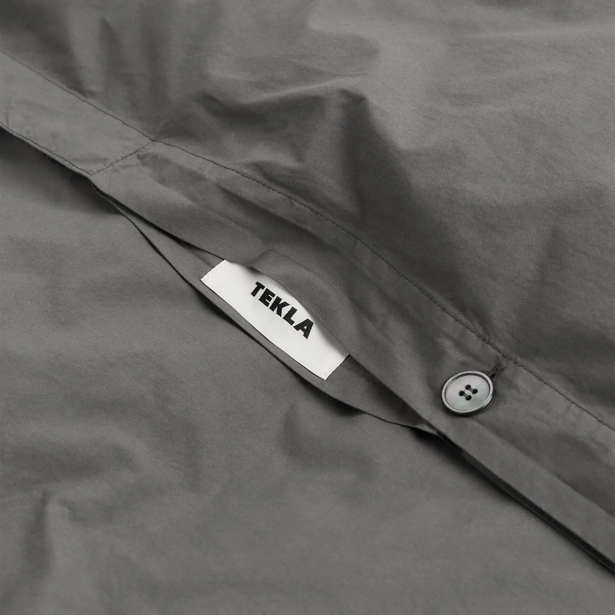 Percale Solid Dark Taupe påslakan - 2
