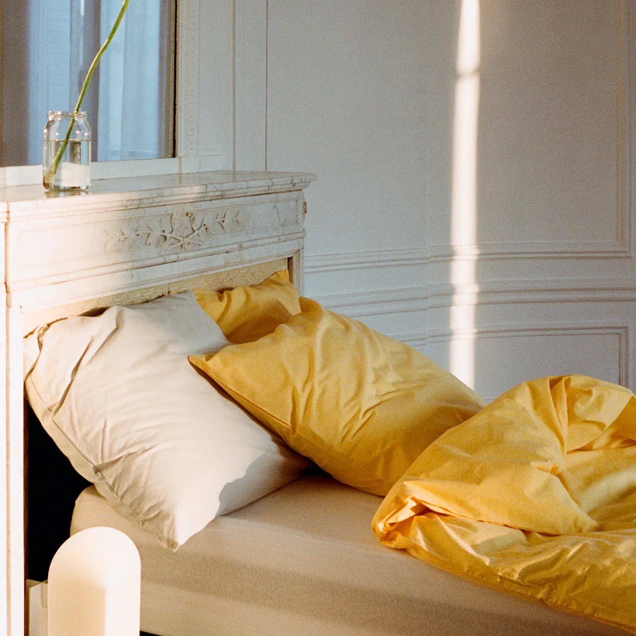 Duo Duvet Cover 220 x 220 - Golden yellow