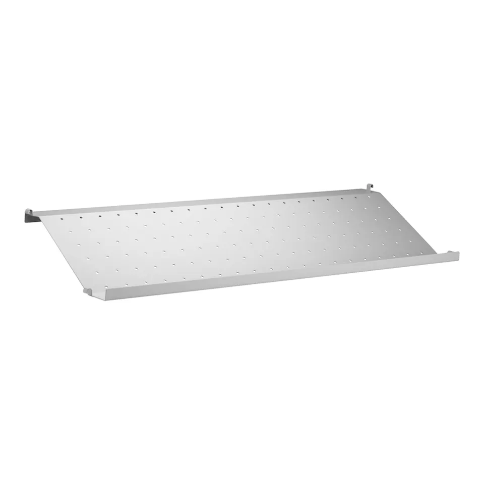 Skohylla metall 78x30cm grå