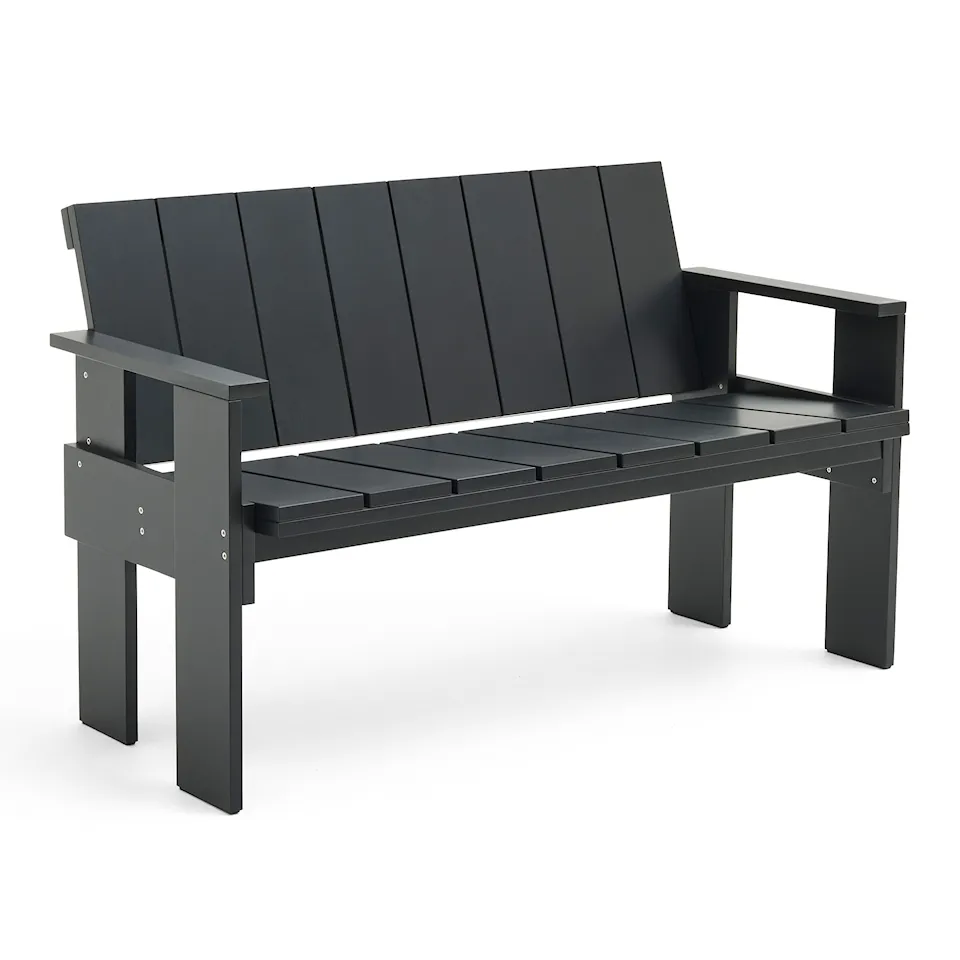 Crate Dining Bench - Black