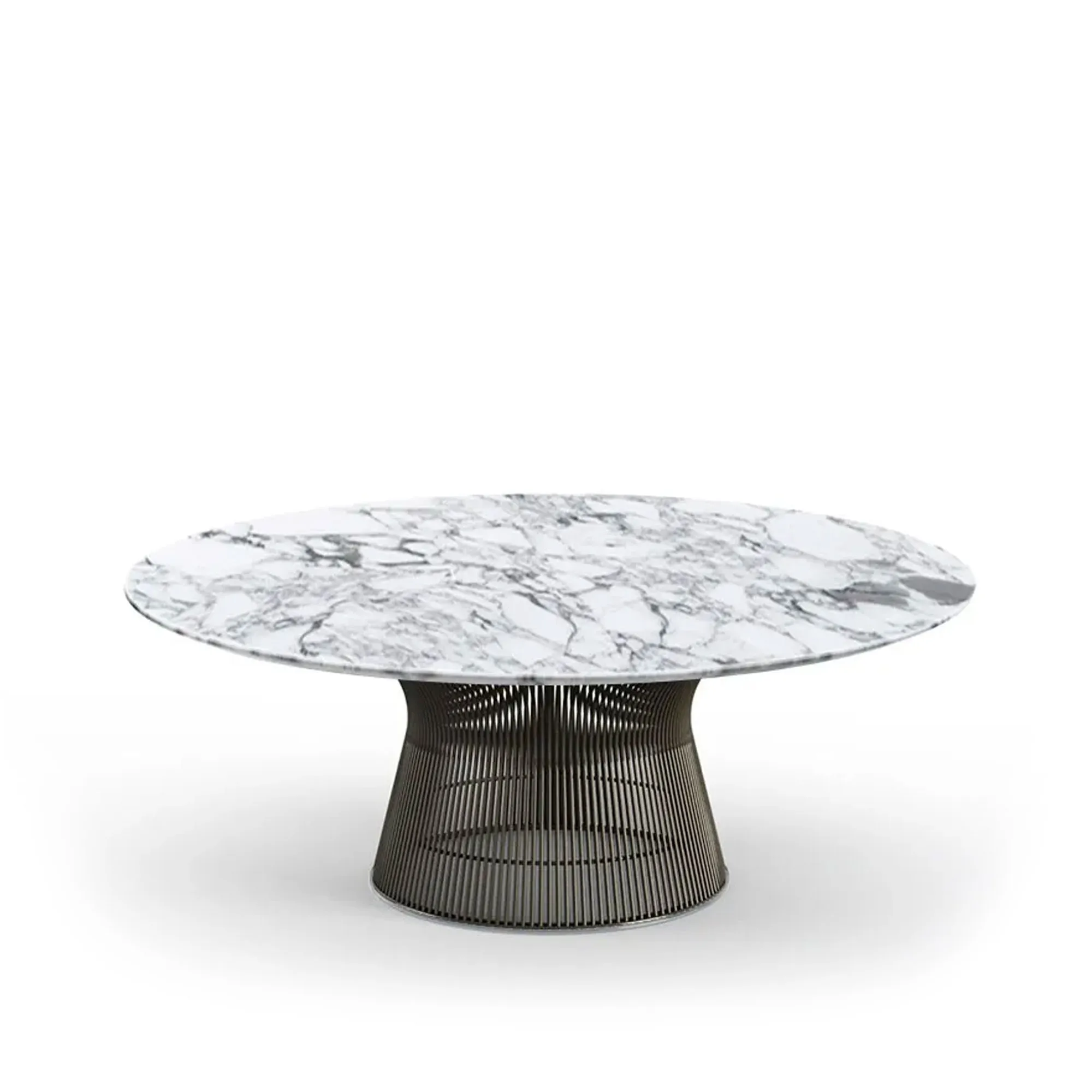 Platner soffbord Ø 107 cm Brons Metallic - 1