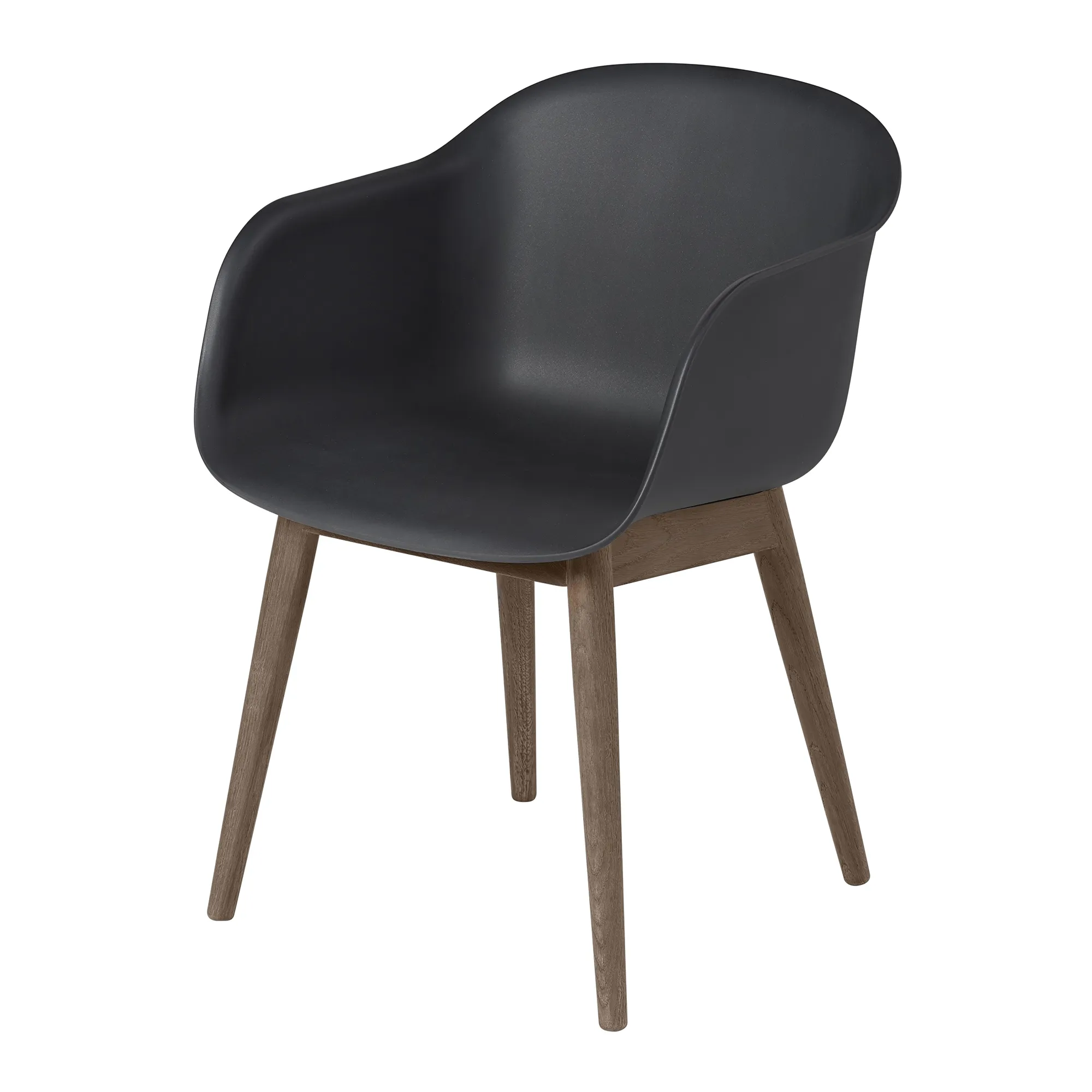 Fiber Armchair - Wood Base - 1