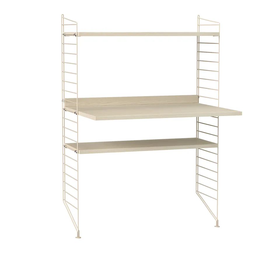 Kontor hyllsystem H ask/beige