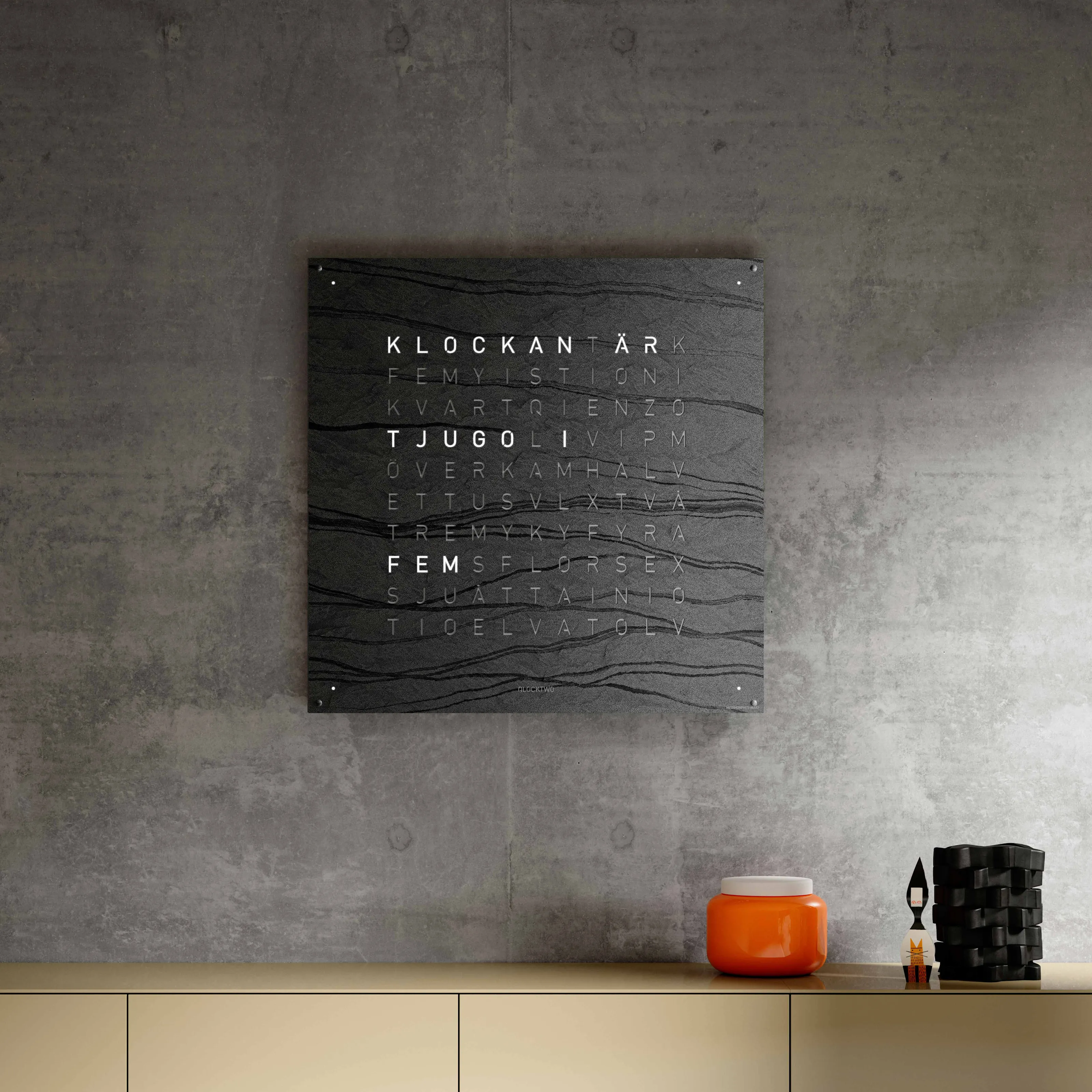 Qlocktwo Earth 90 Creator's Edition – Metamorphite - 4