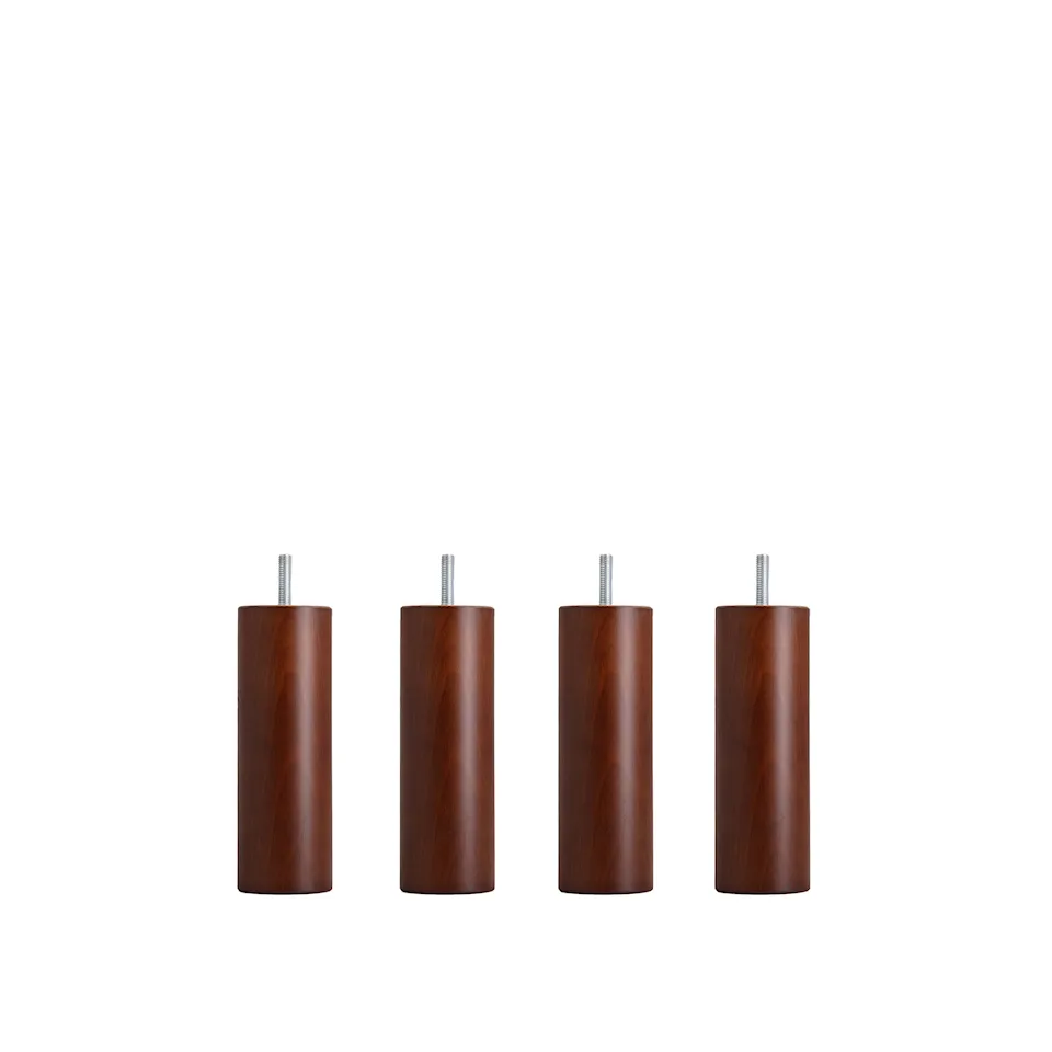 Dux SC sängben rund mahogany 4-pack