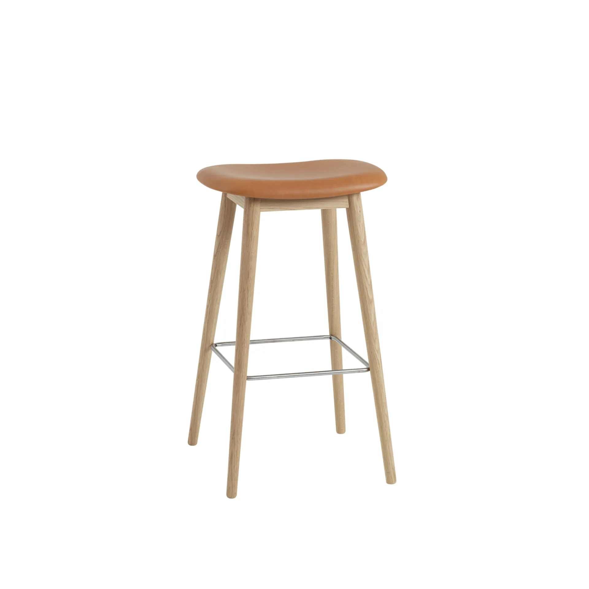 Fiber Bar Stool - Wood Base - Muuto - Iskos-Berlin - NO GA