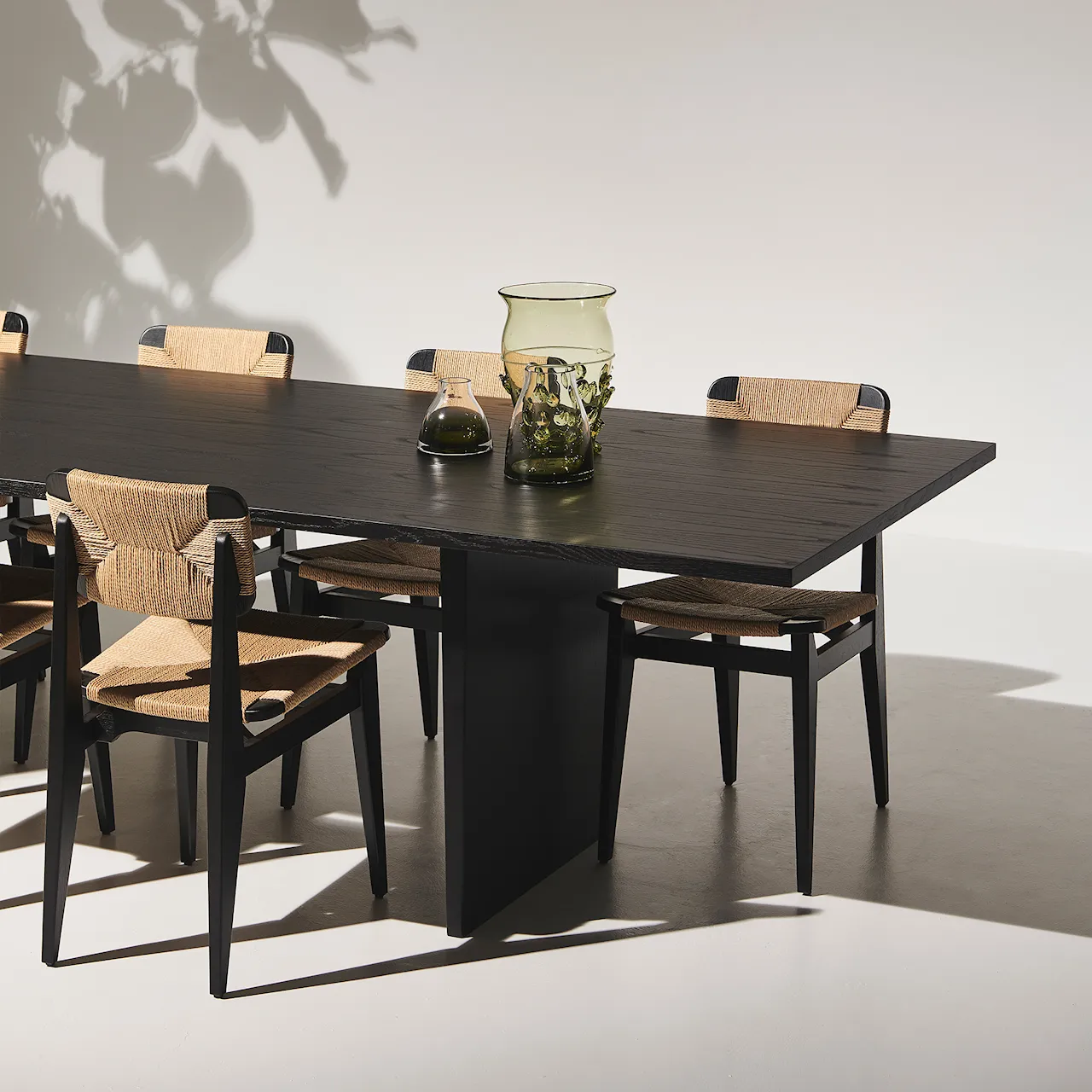 Private Dining Table, 260cm - Brown/Black Ash Veneer