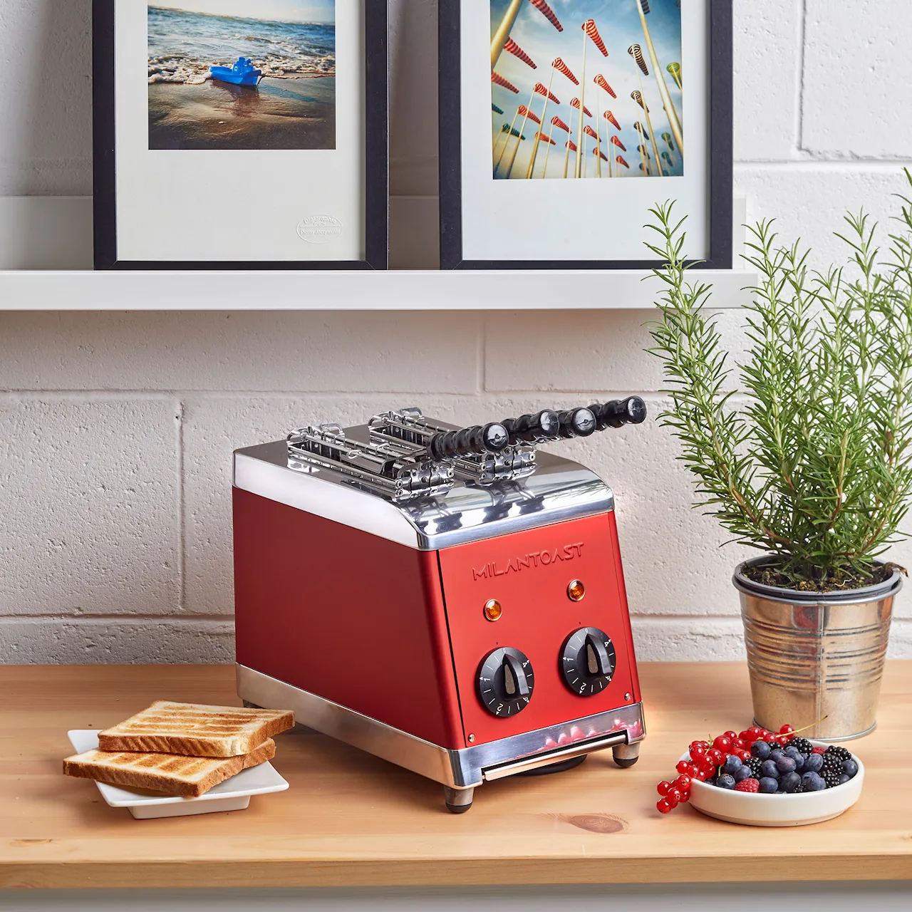 Classic Sandwich Toaster - Red