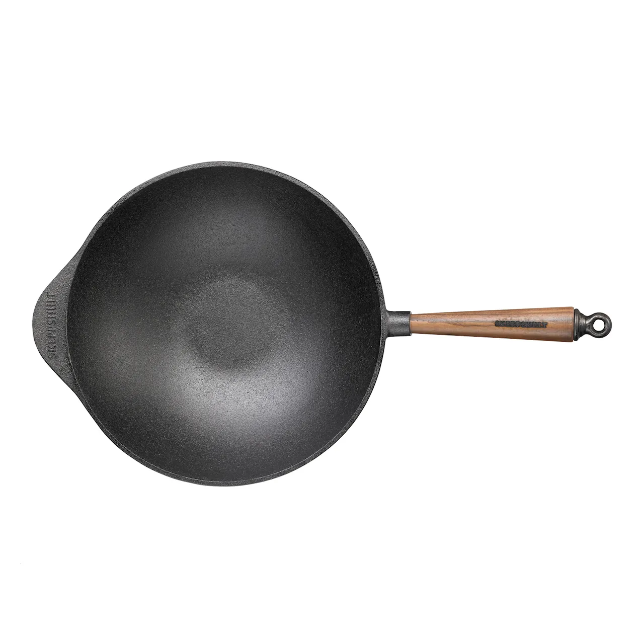 Wok 32 cm 4,5 L med Valnötshandtag