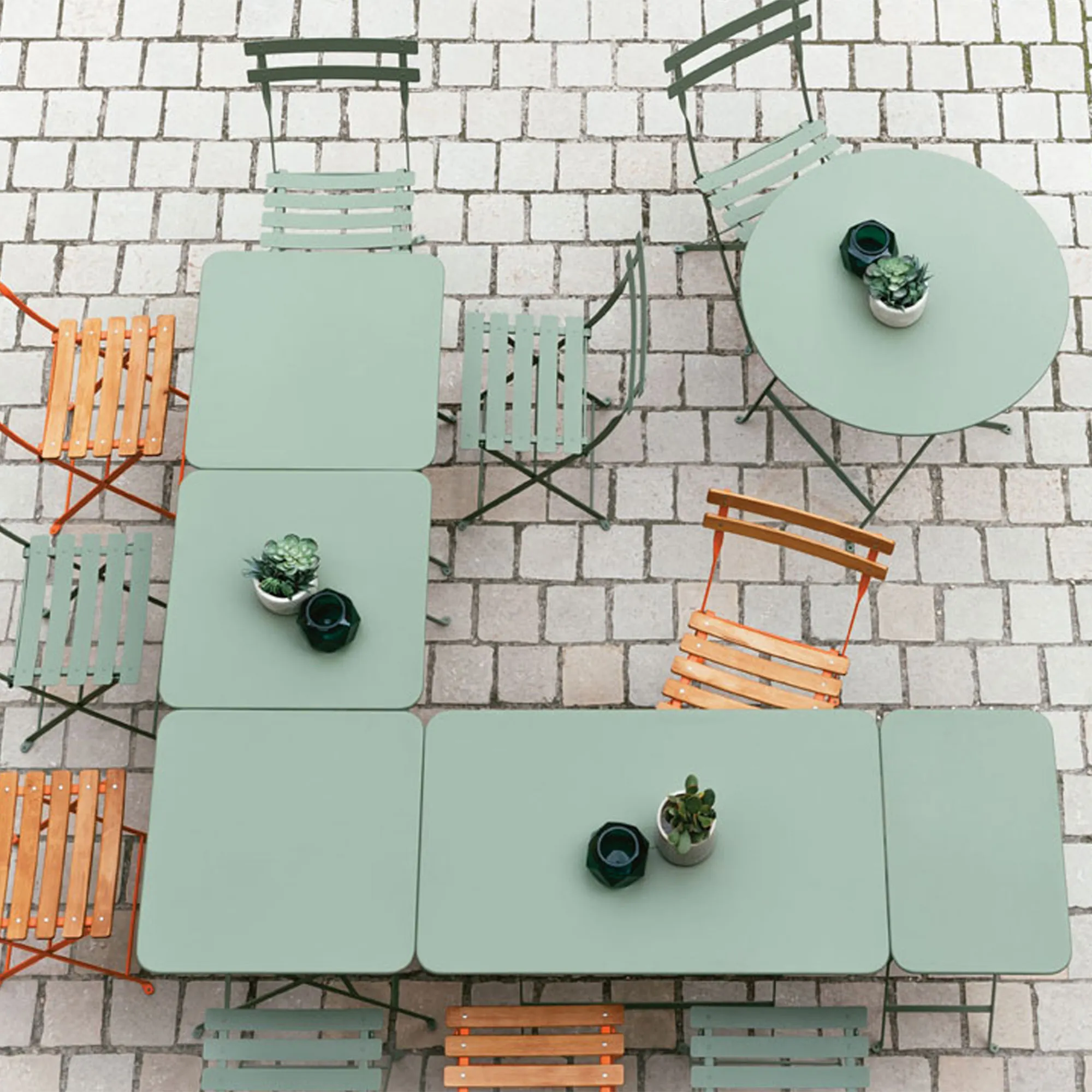 Bistro matbord utomhus 71 x 71 cm - 4