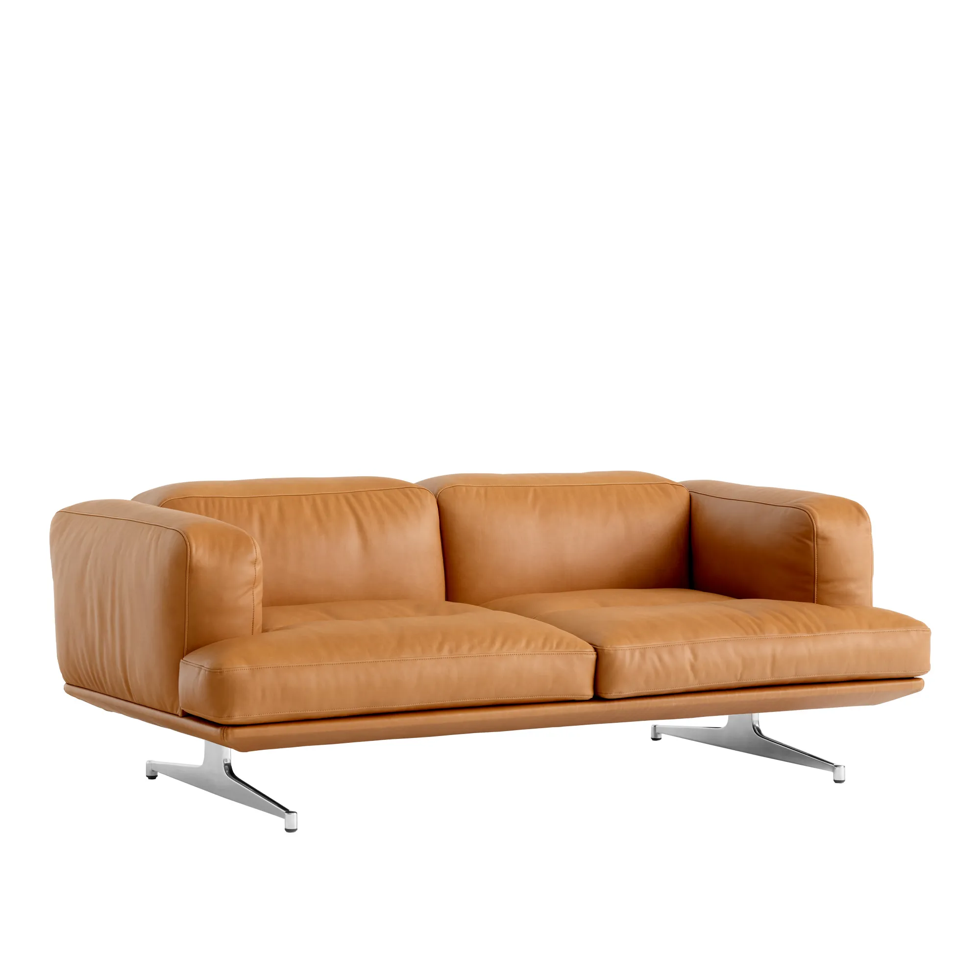 Inland AV22 2-sits soffa polerad aluminium ben - 1