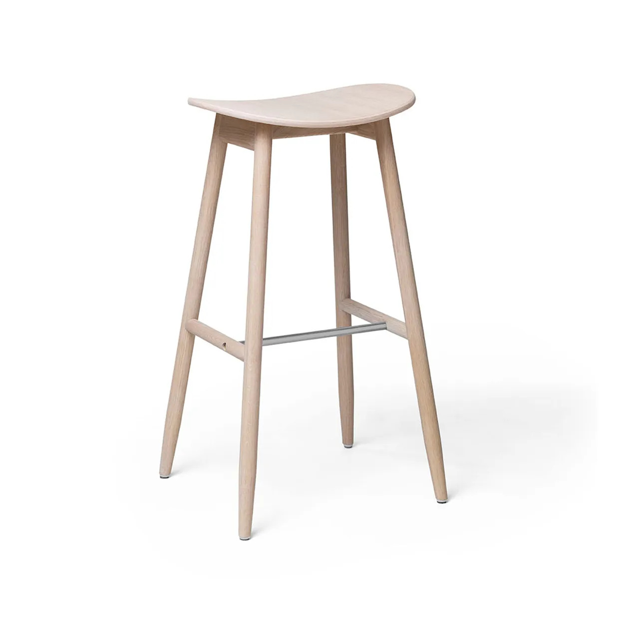 Icha Bar Stool - H 750, Natural Beech, Utan klädsel