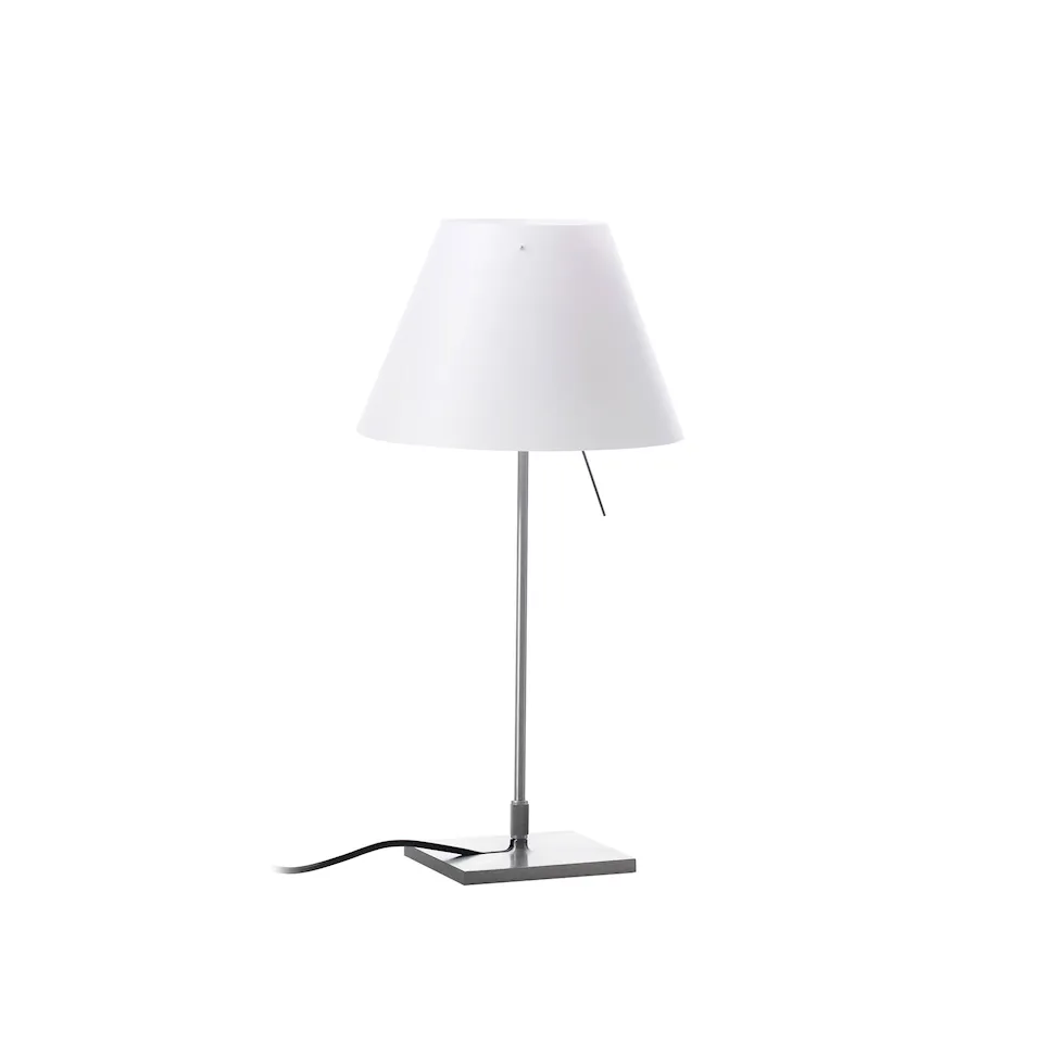 Costanzina Bordslampa - Aluminium/Vit