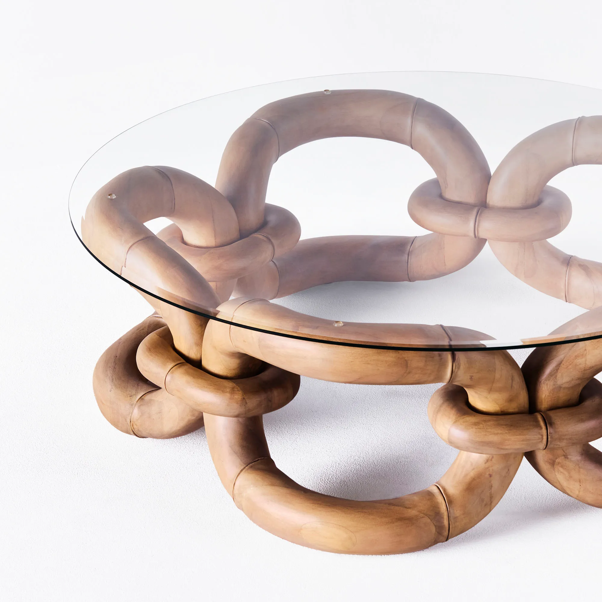 Bamboo Bracelet Sofa Table - 3