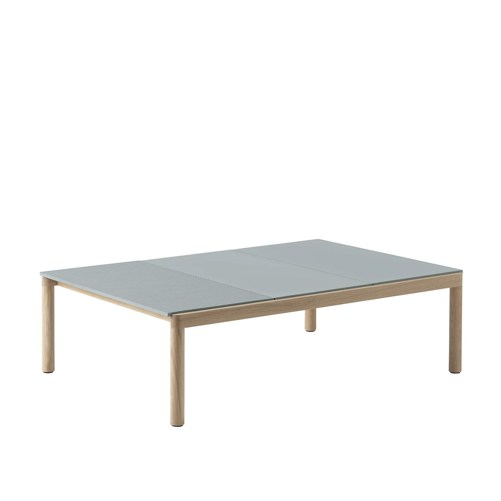 Couple Coffee Table 2 Plain 1 Wavy  120 x 84 x 35 - Muuto - NO GA