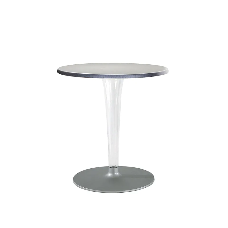 Top Top Table 4200 Ø60, Aluminium Melamine Top, Rounded Base