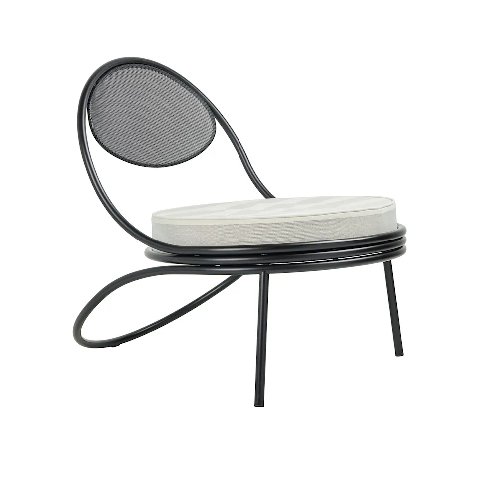 Copacabana utomhusfåtölj Black Semi Matt