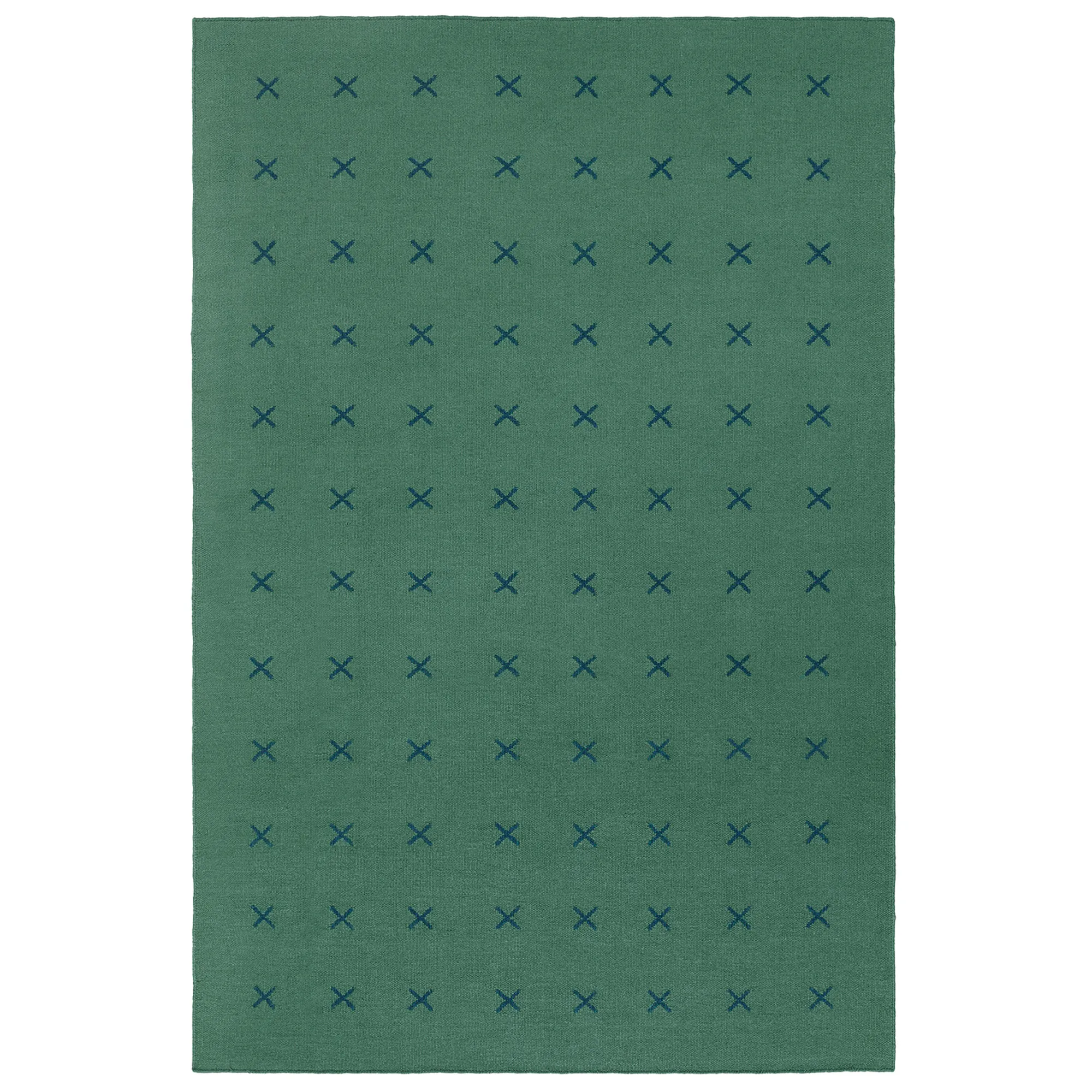 Cross Green/Deep Teal ullmatta - 1
