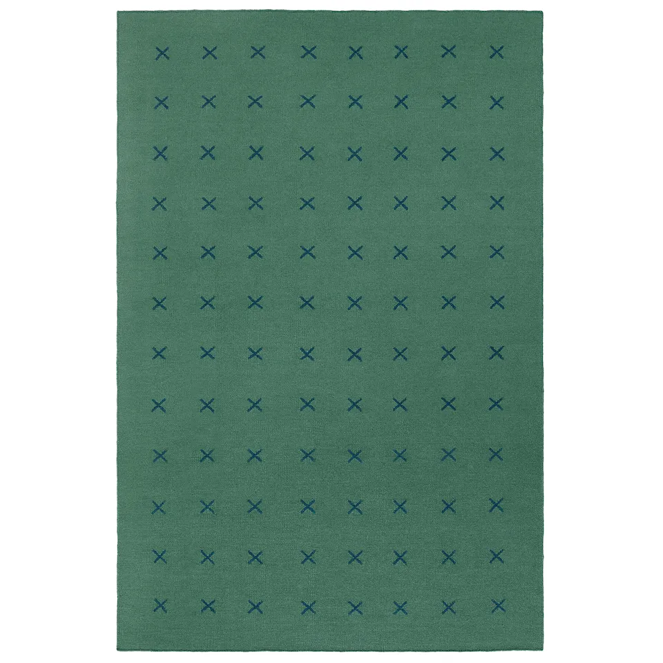 Cross Green/Deep Teal ullmatta