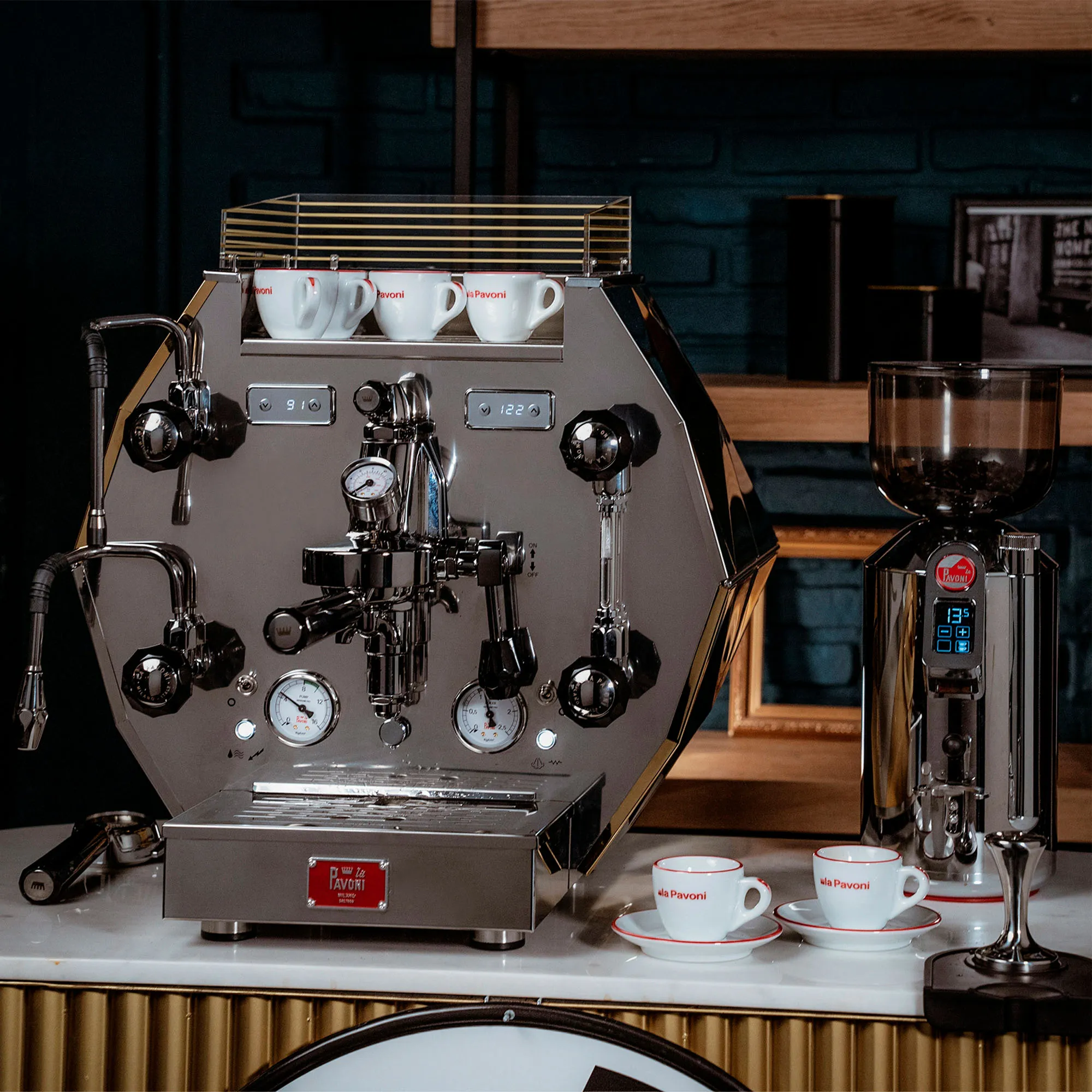 Diamante semiprofessionell espressomaskin