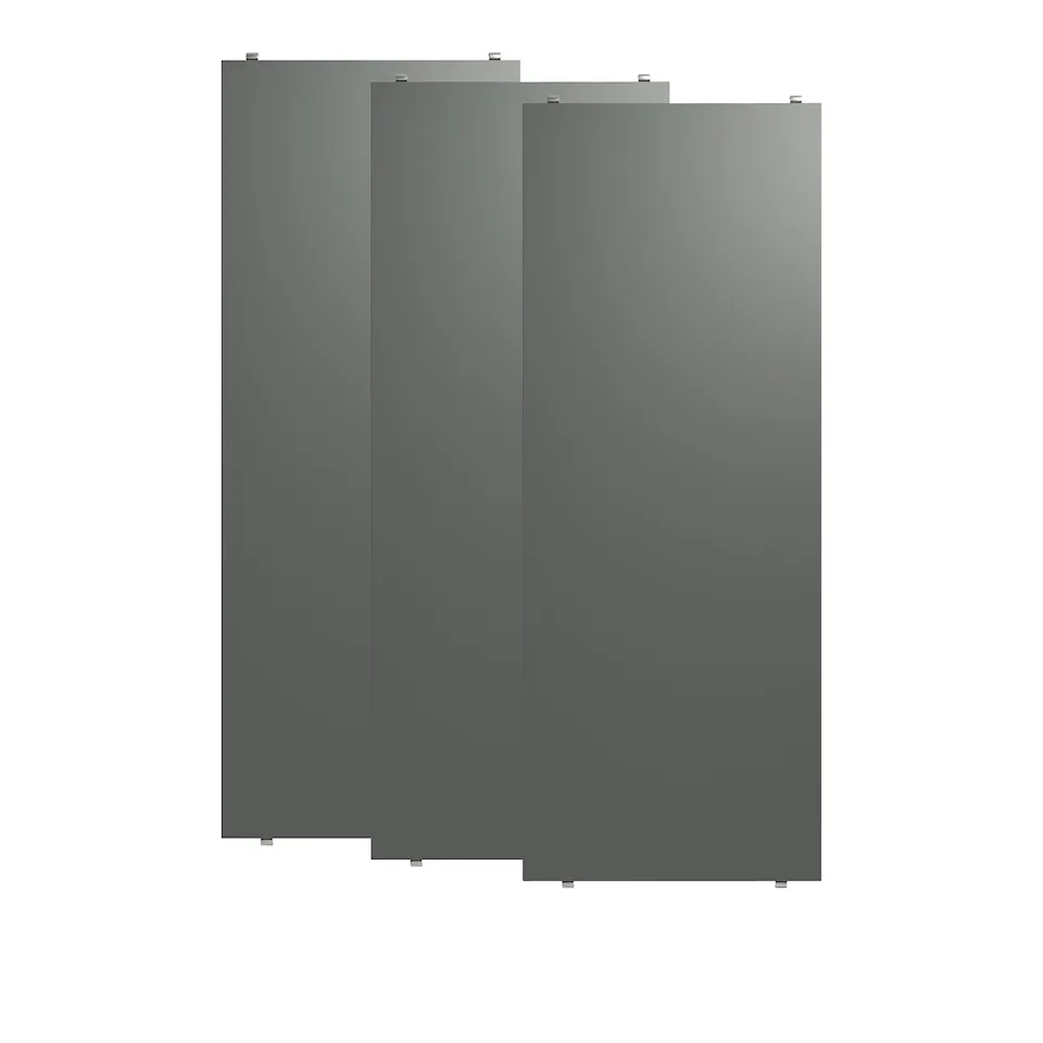 Hyllplan 78 x 30 cm 3-pack mörkgrå