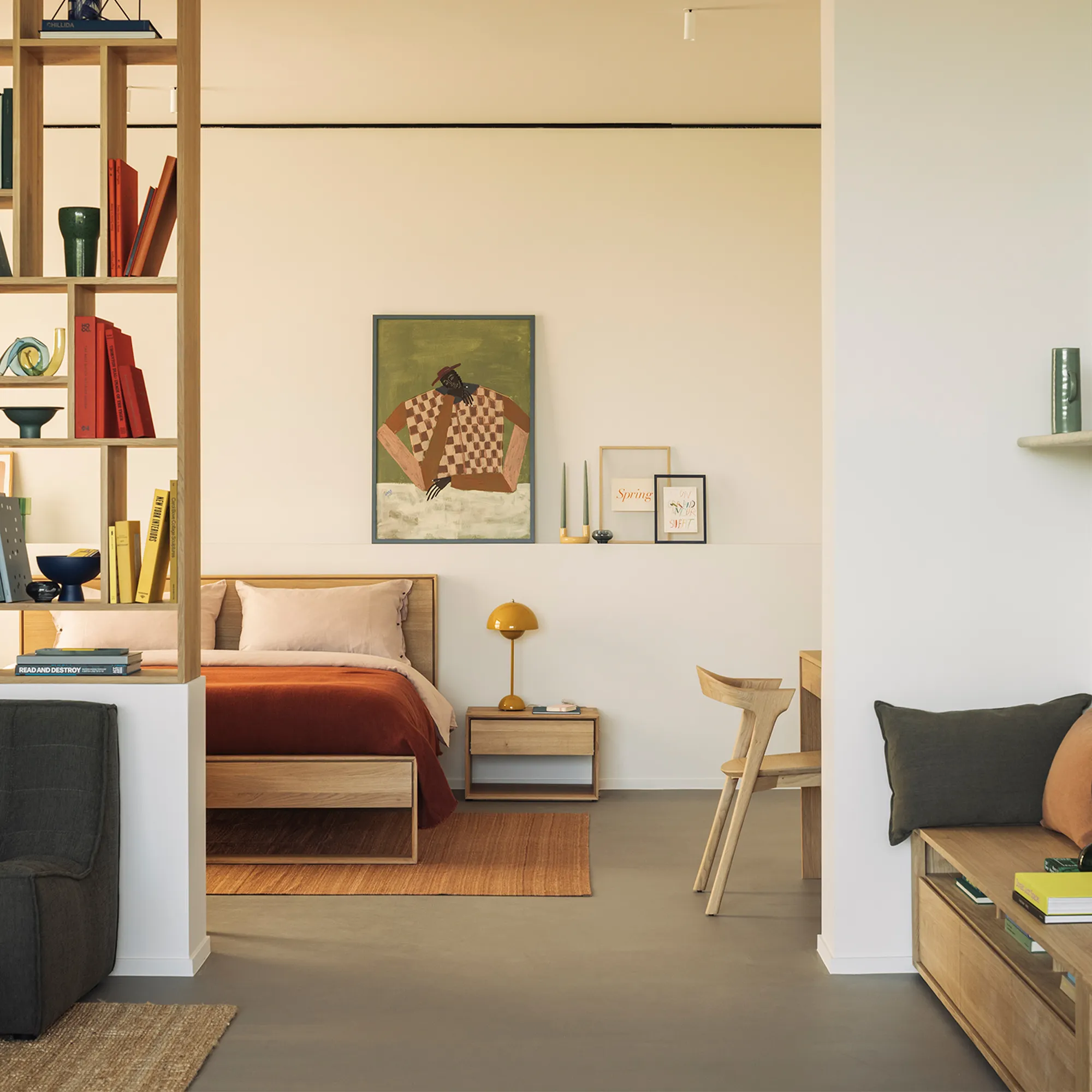 Nordic II Bedside Table Standing - 2