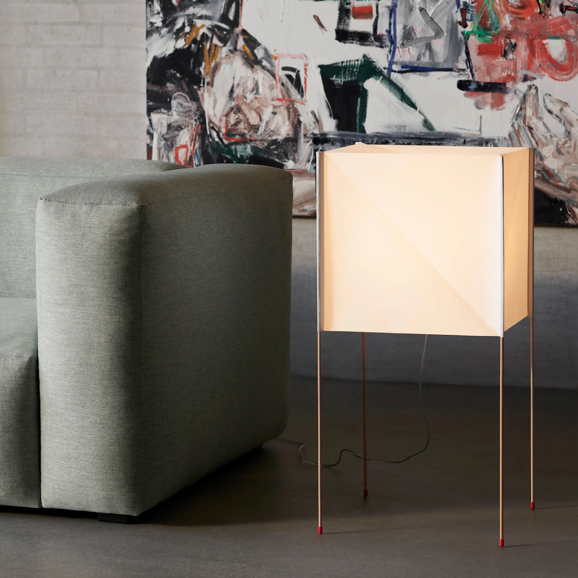 Paper Cube Floor Lamp - HAY - Bertjan Pot - NO GA