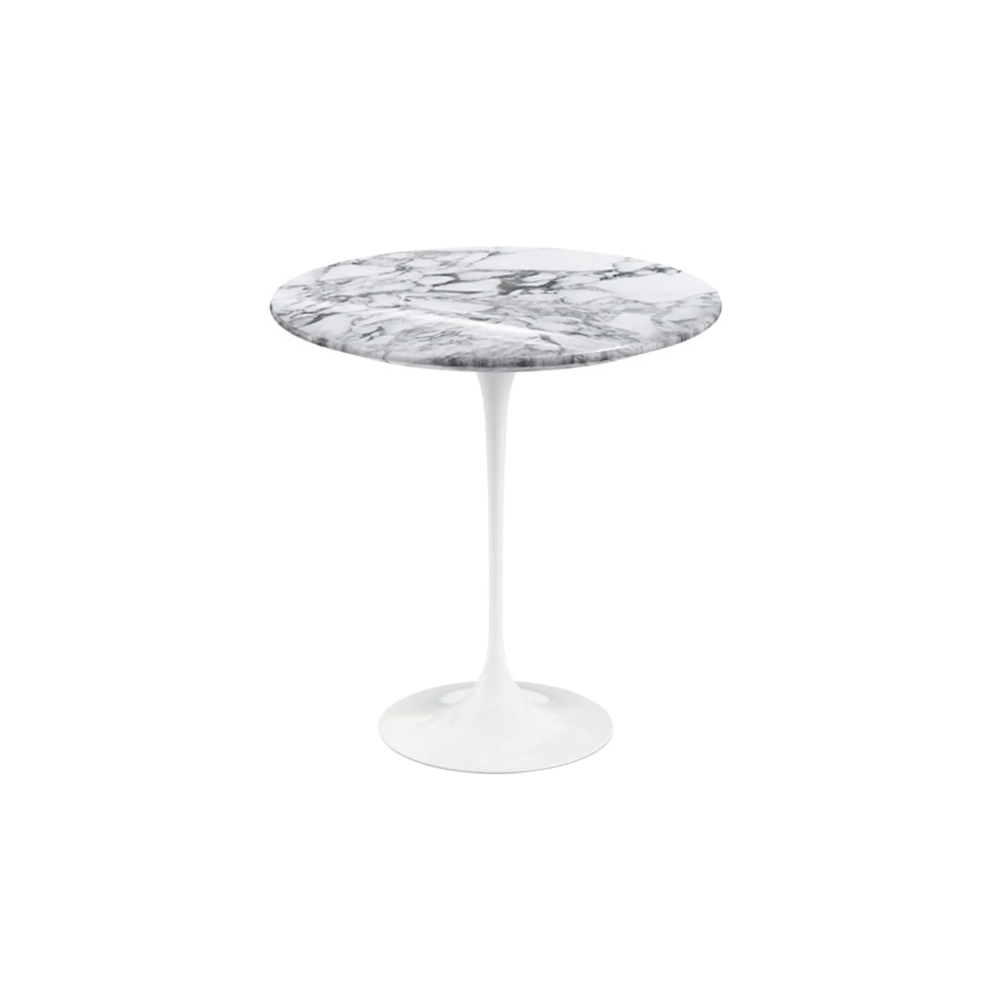 Saarinen Round sidobord Ø 51 cm White - 1